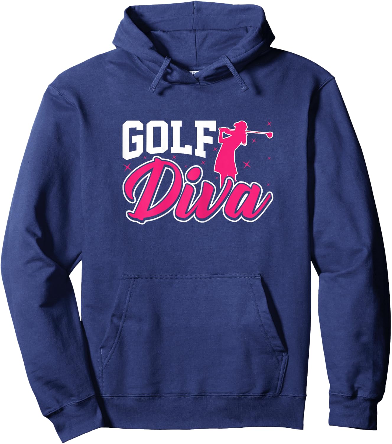 Golf Diva - Funny Golfing Golf Lover Lady Women Golfer Hoodie - Hoodie | Navy
