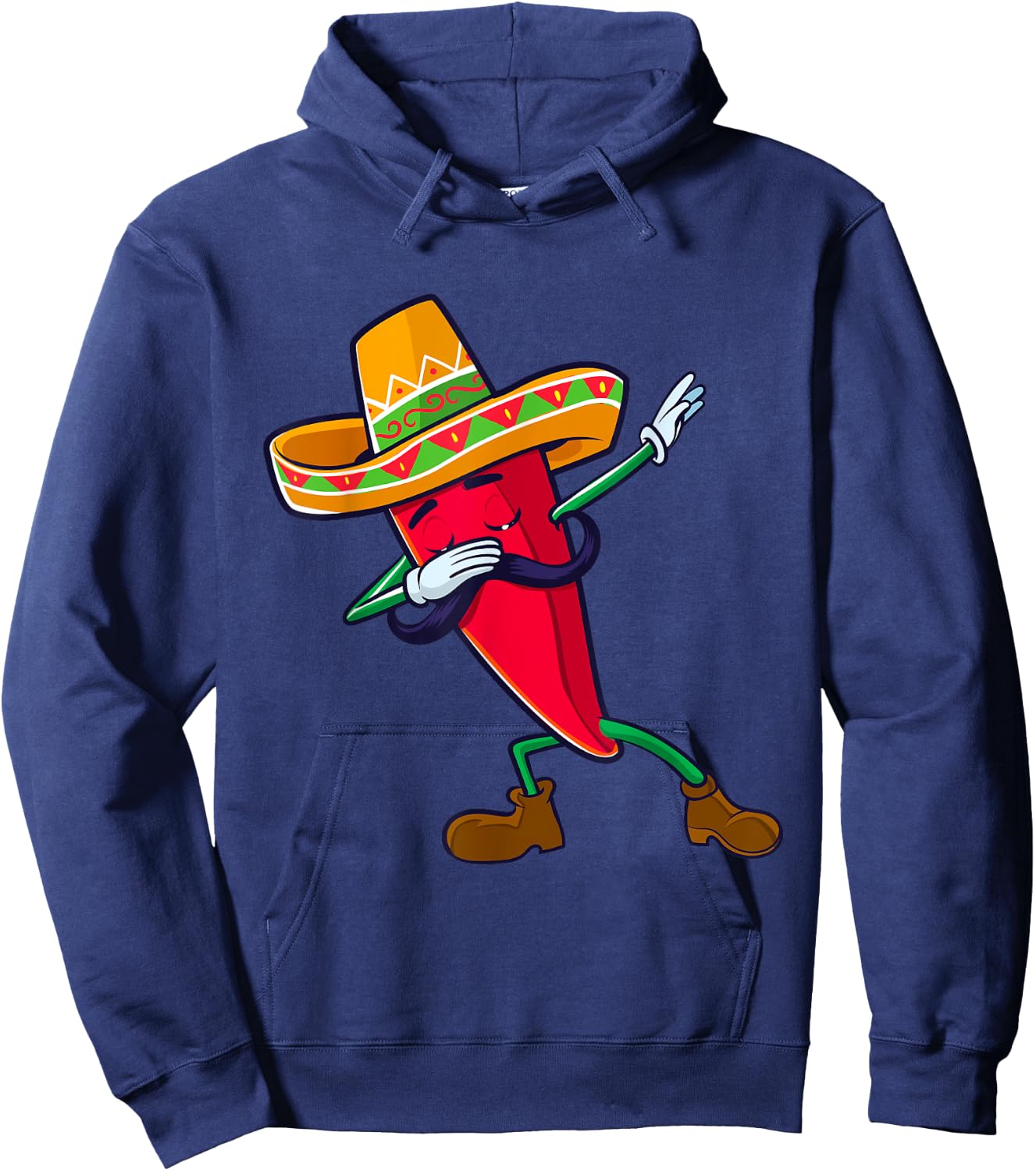 Funny Dabbing Chili Mexican Pepper Dab Hoodie - Hoodie | Navy