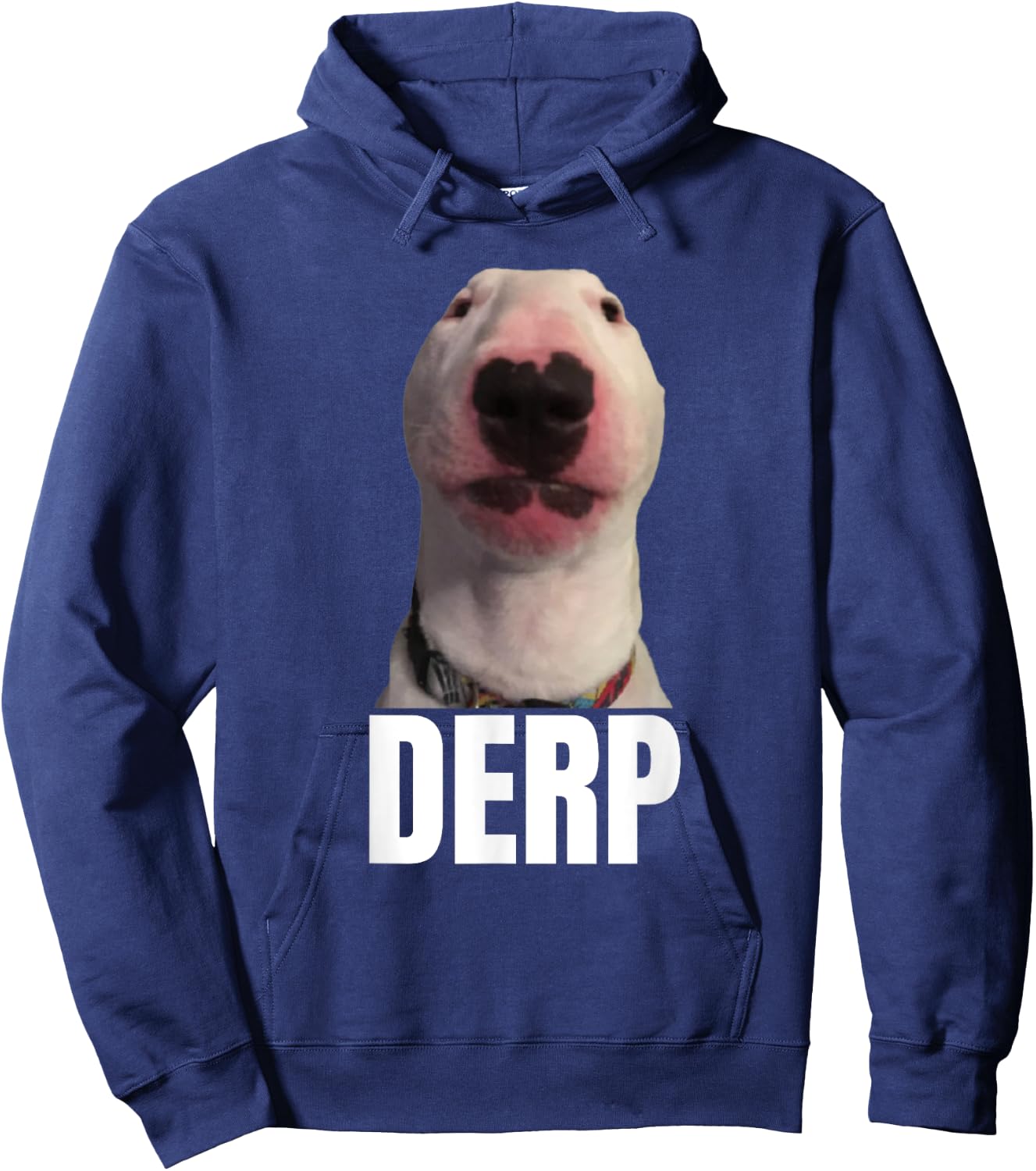 Derp - Funny Cringe Meme Dog DERP Trendy Teenager Slang Men Women Hoodie - Hoodie | Navy