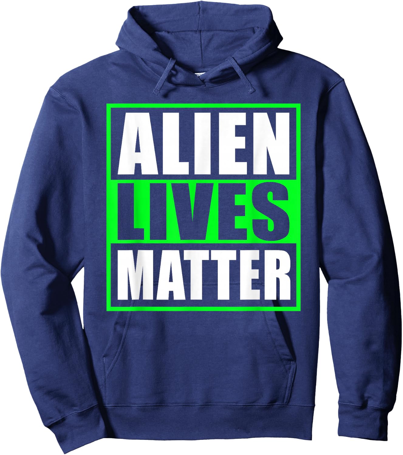 Alien Lives Matter UFO Hoodie - Hoodie | Navy