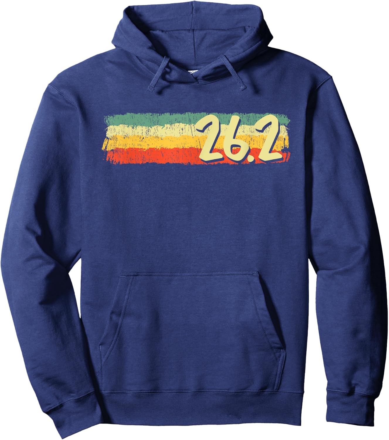 Retro 26.2 Miles Marathon Funny Vintage Athlete Outfit Hoodie - Hoodie | Navy