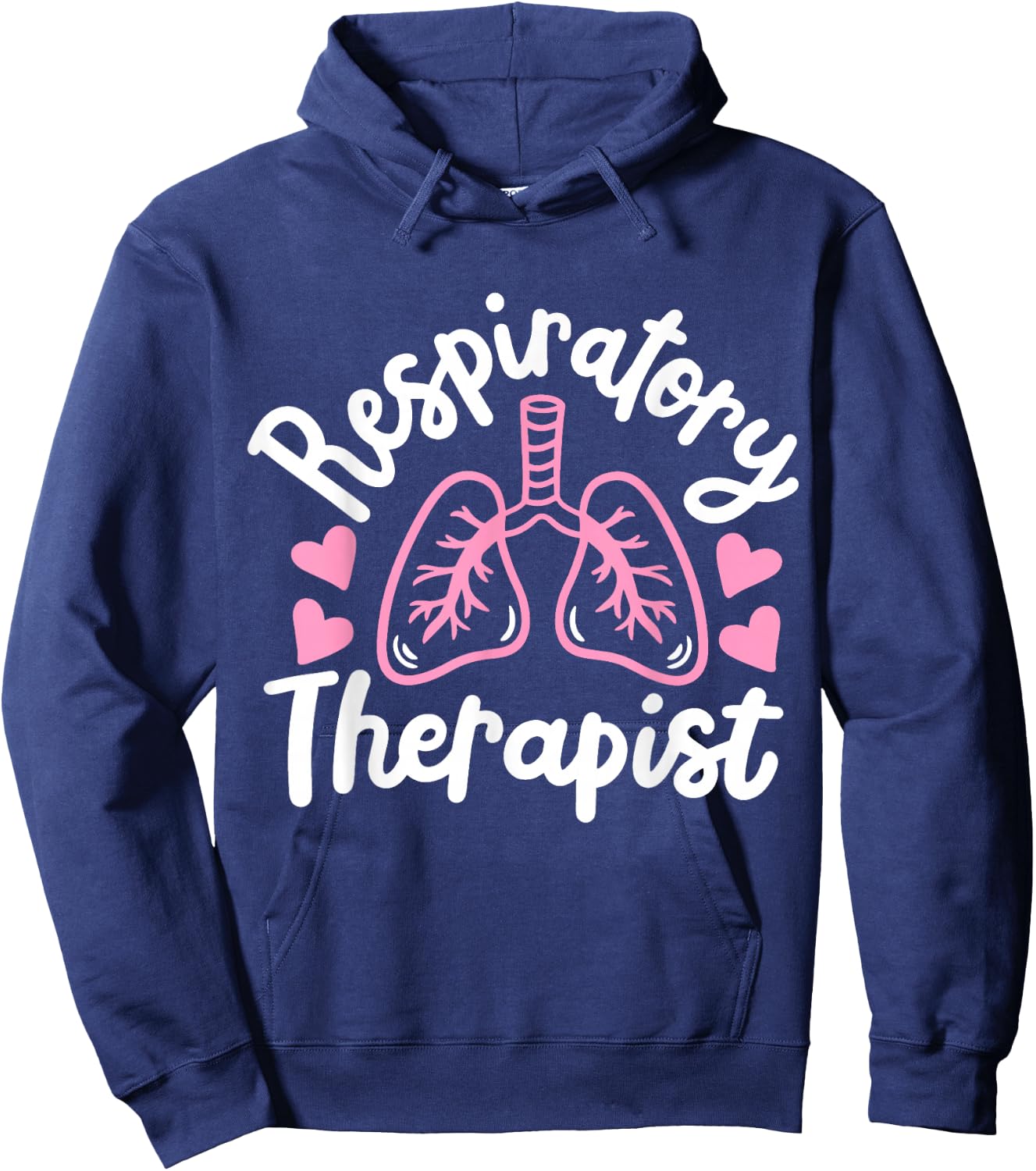 RT Squad Co. Respiratory Therapist RT Registered Hoodie - Hoodie | Navy