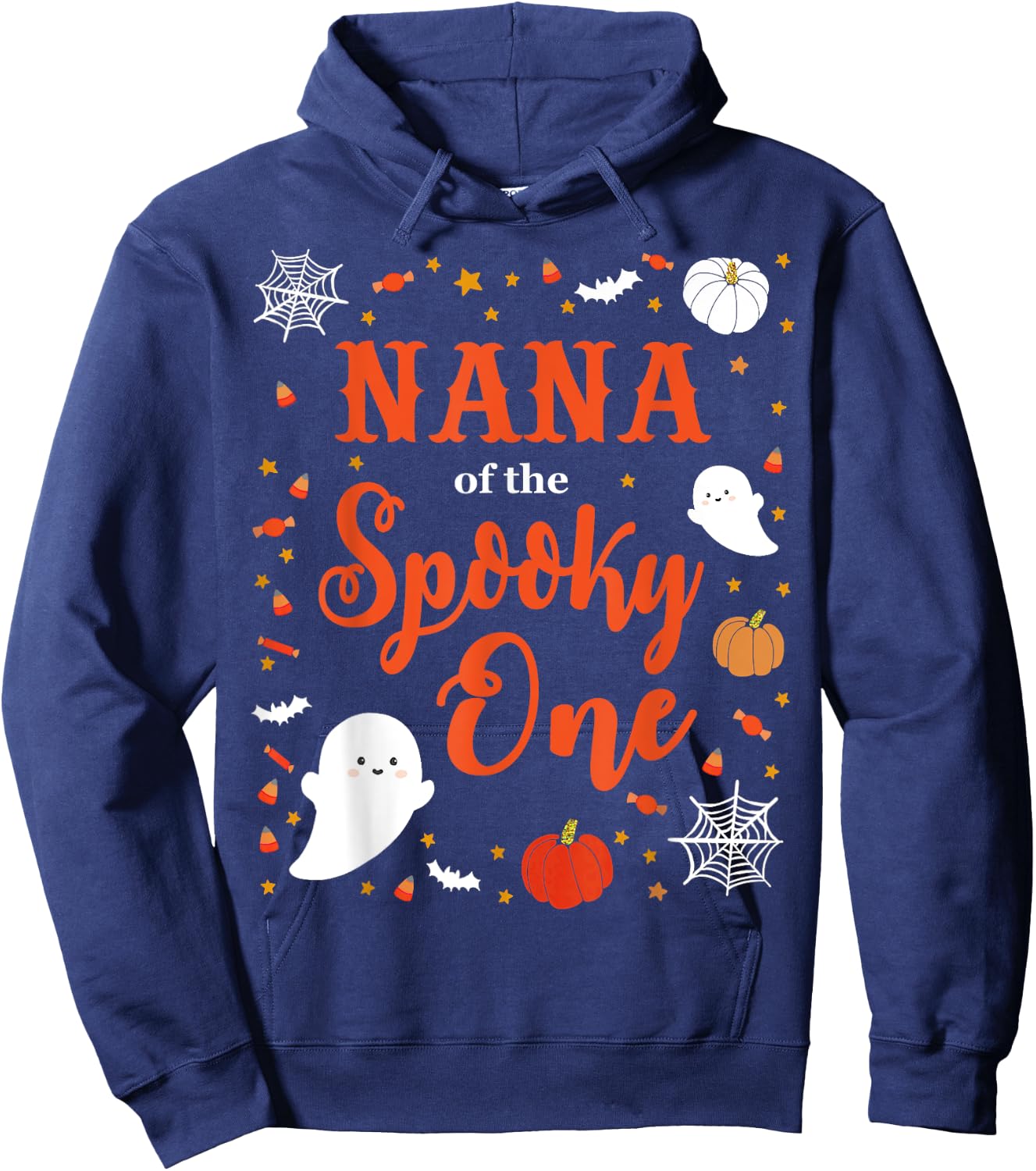 Nana Halloween 1st Birthday Matching Family Spooky One Hoodie - Hoodie | Navy