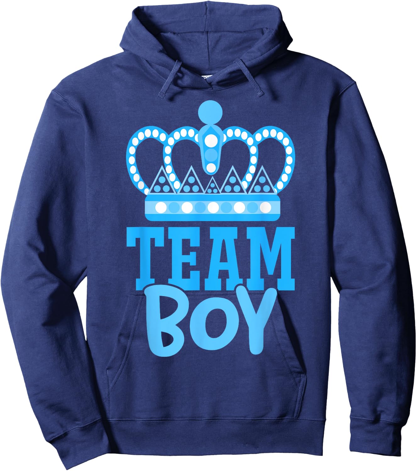 Team Boy Team Girl Blue Gender Reveal Party Matching Family Hoodie - Hoodie | Navy