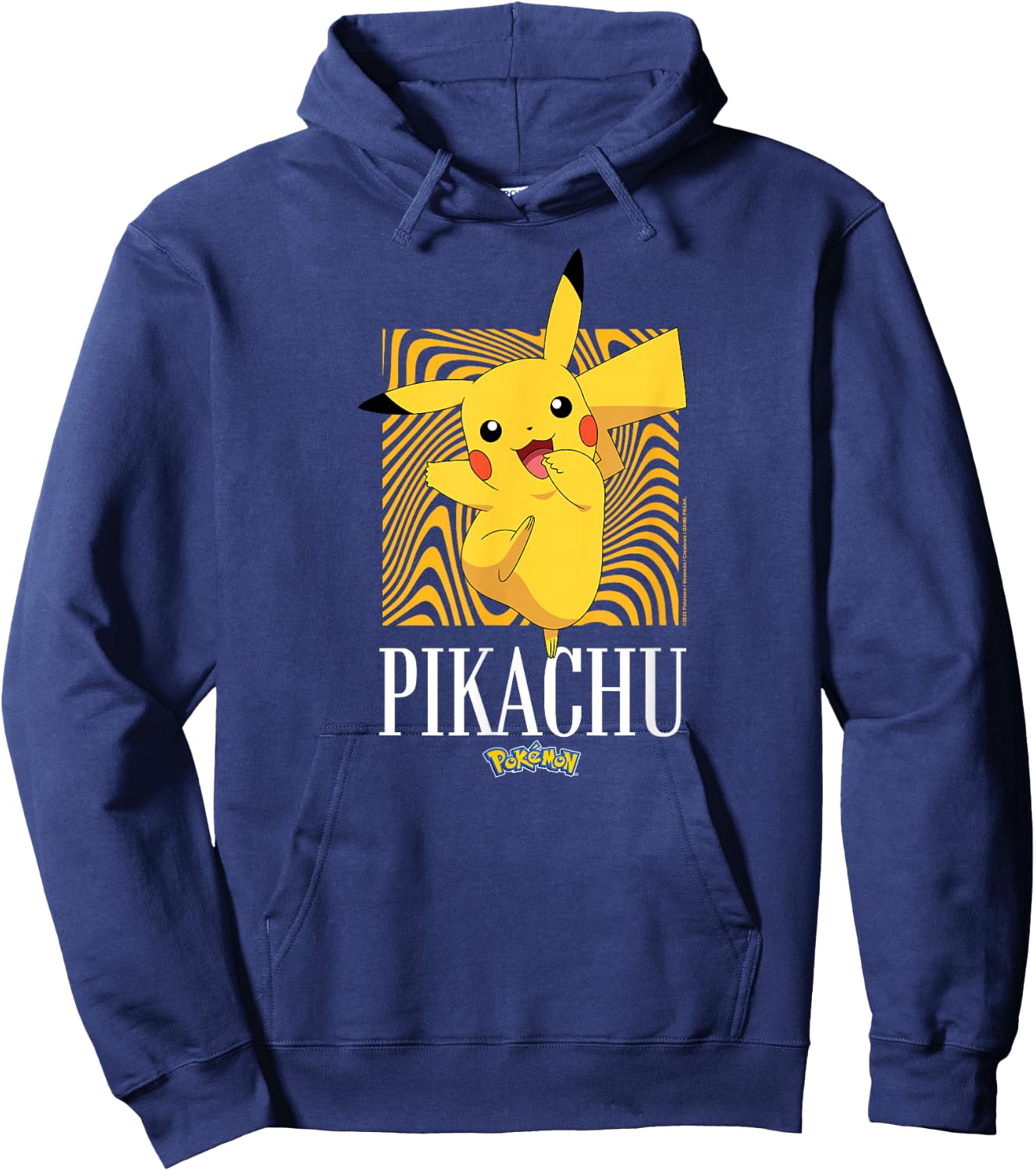 Pokémon - Pikachu Abstract Background Hoodie - Hoodie | Navy