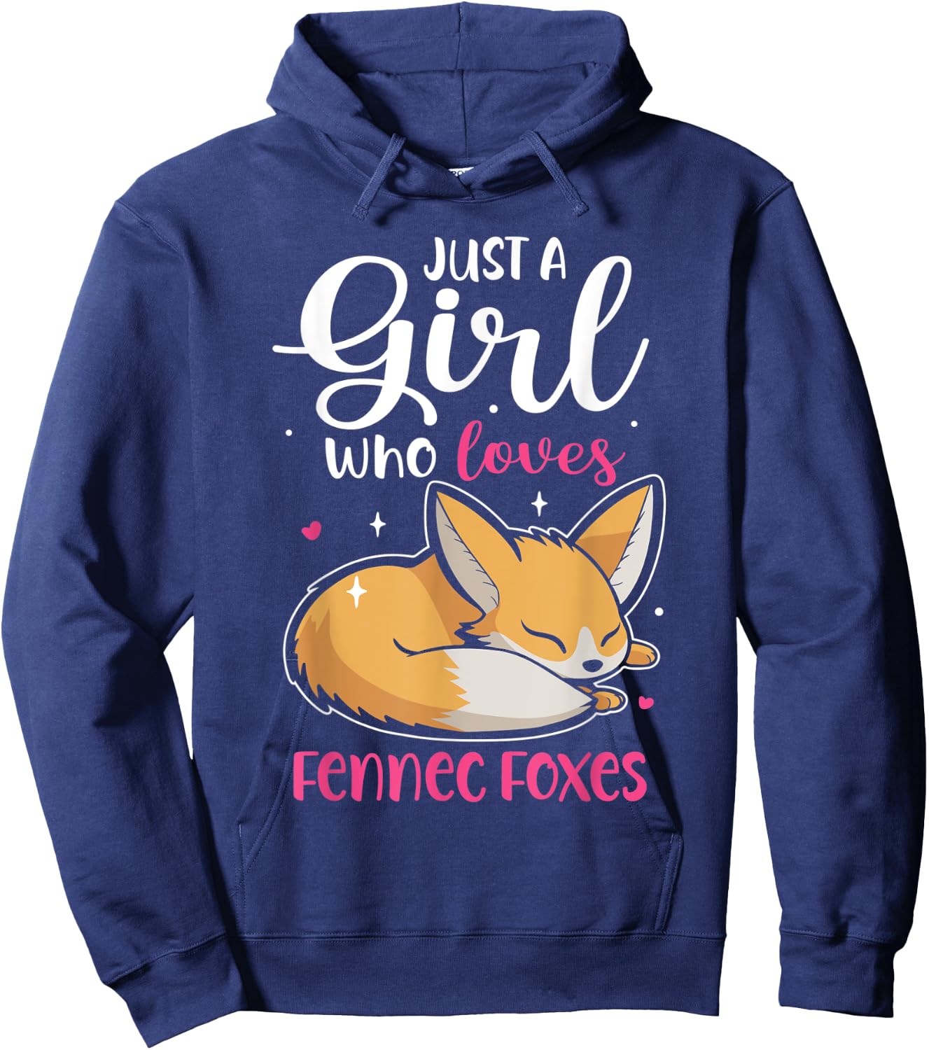 Women Loves Wildlife Animals Nature Forest Fennec Foxes Hoodie - Hoodie | Navy