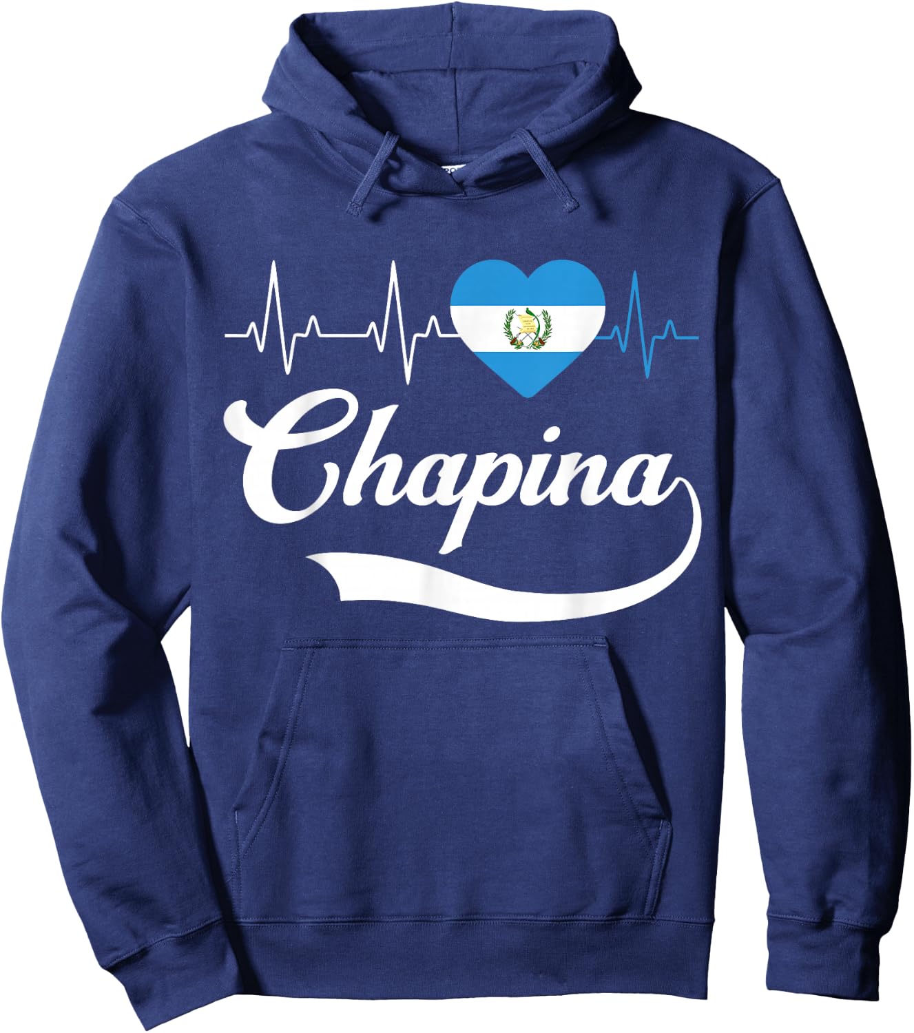 Guatemalan Flag Girl Women Guatemala Chapina Camiseta Slang Hoodie - Hoodie | Navy
