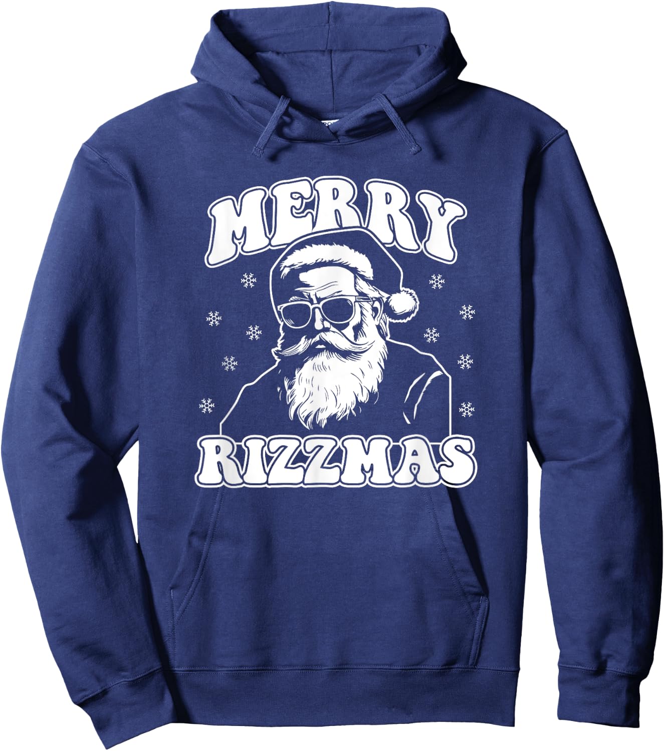 Merry Rizzmas Funny Christmas Rizz Santa Claus Rizzler Hoodie - Hoodie | Navy