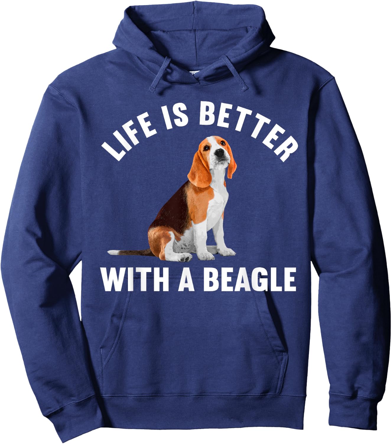 Funny Beagle Design Women Kids Beagle Dog Lovers Hoodie - Hoodie | Navy