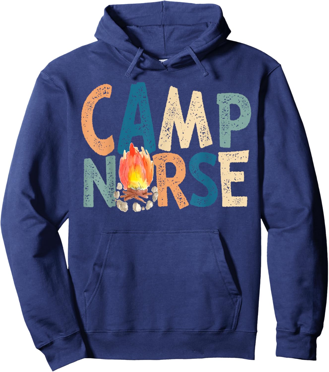 Camp Nurse Retro Hoodie - Hoodie | Navy