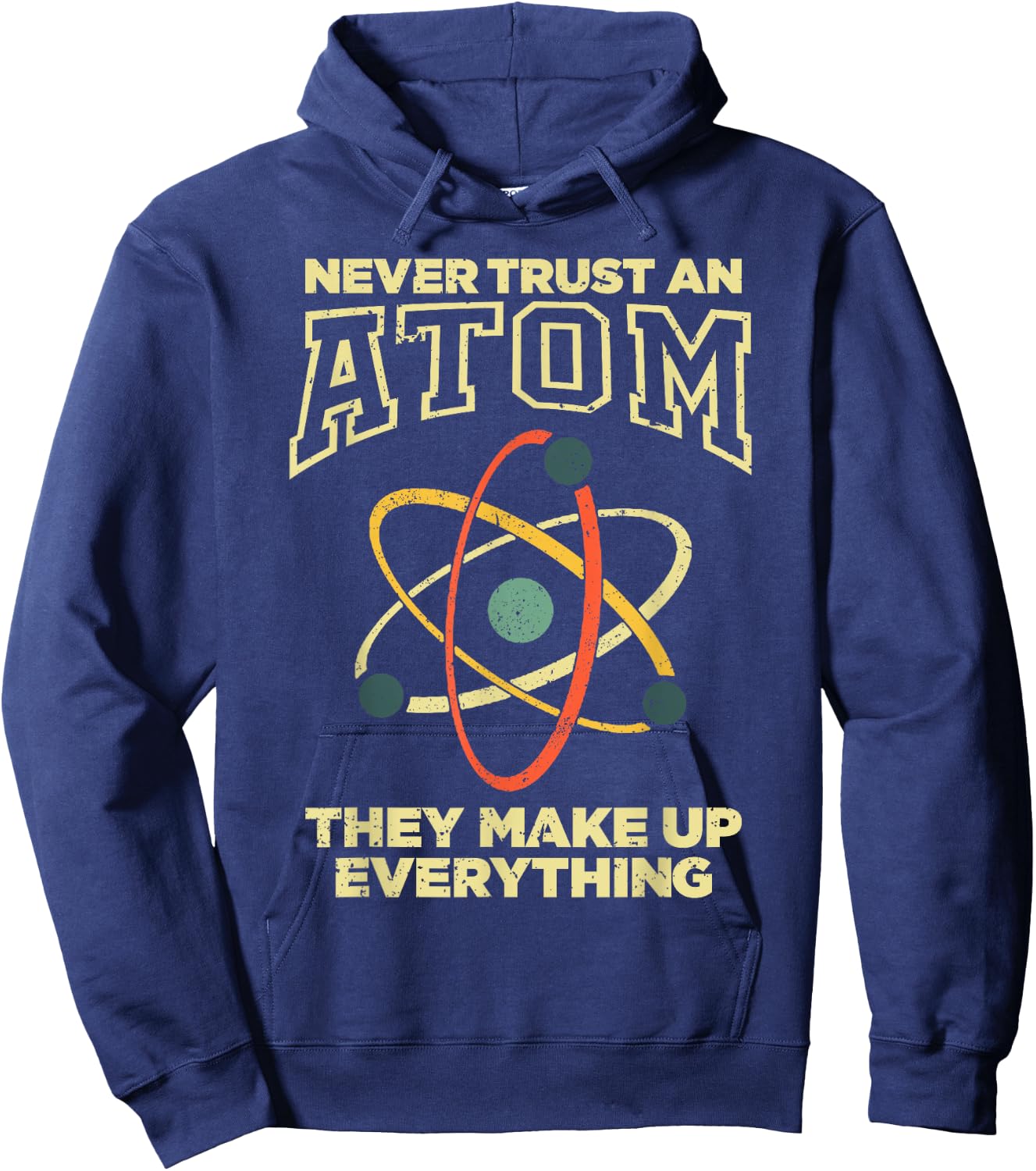 Funny Atom Art Men Women Stem Molecule Chemistry Teacher Hoodie - Hoodie | Navy