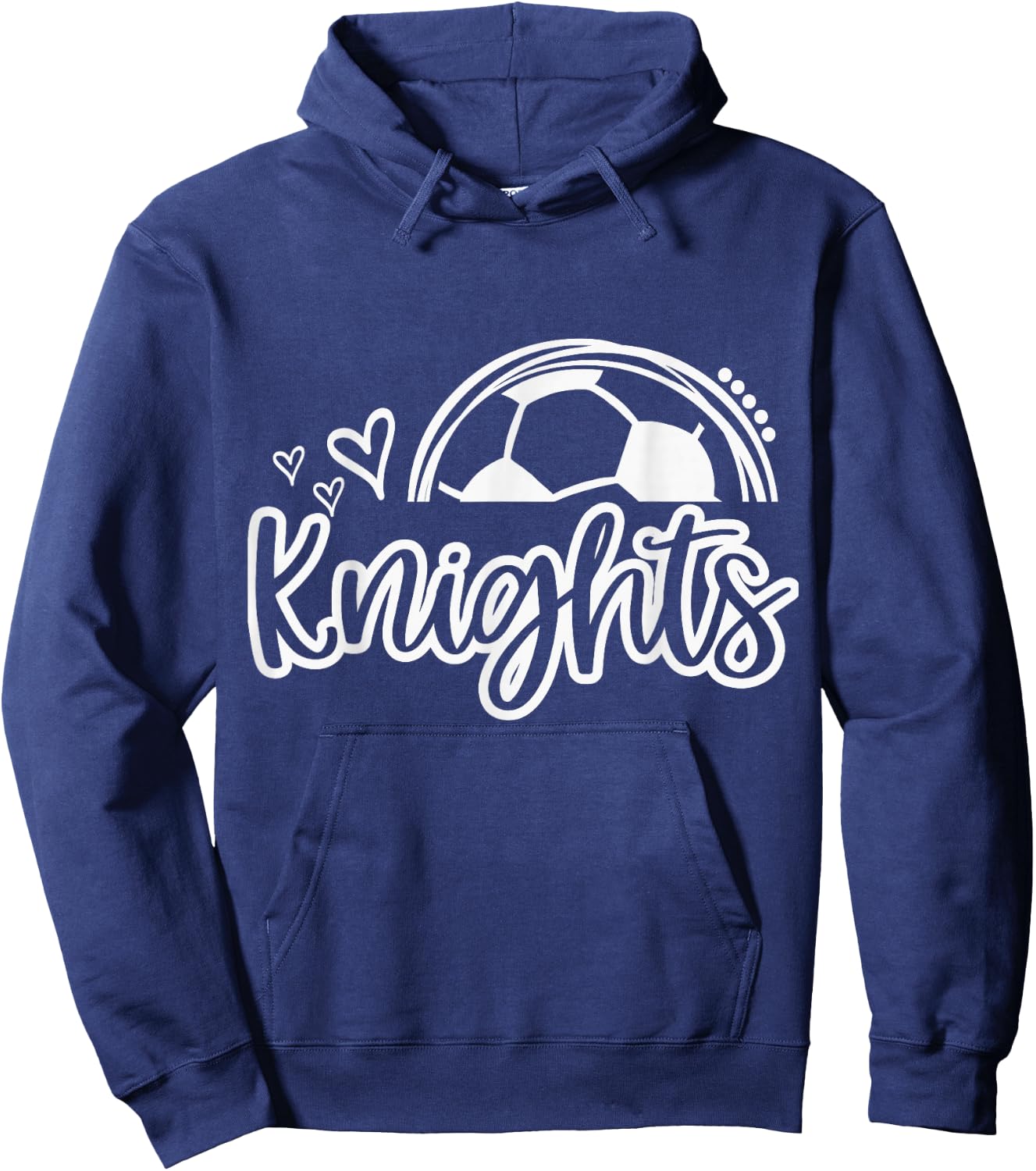 Knights Soccer Must Have Retro Trendy Game Day Spirit Hoodie - Hoodie | Navy