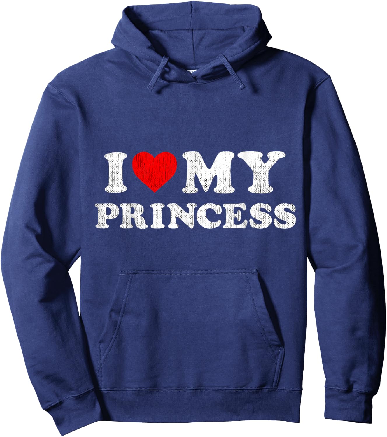 Red Heart Accessory I Love My Princess Hoodie - Hoodie | Navy