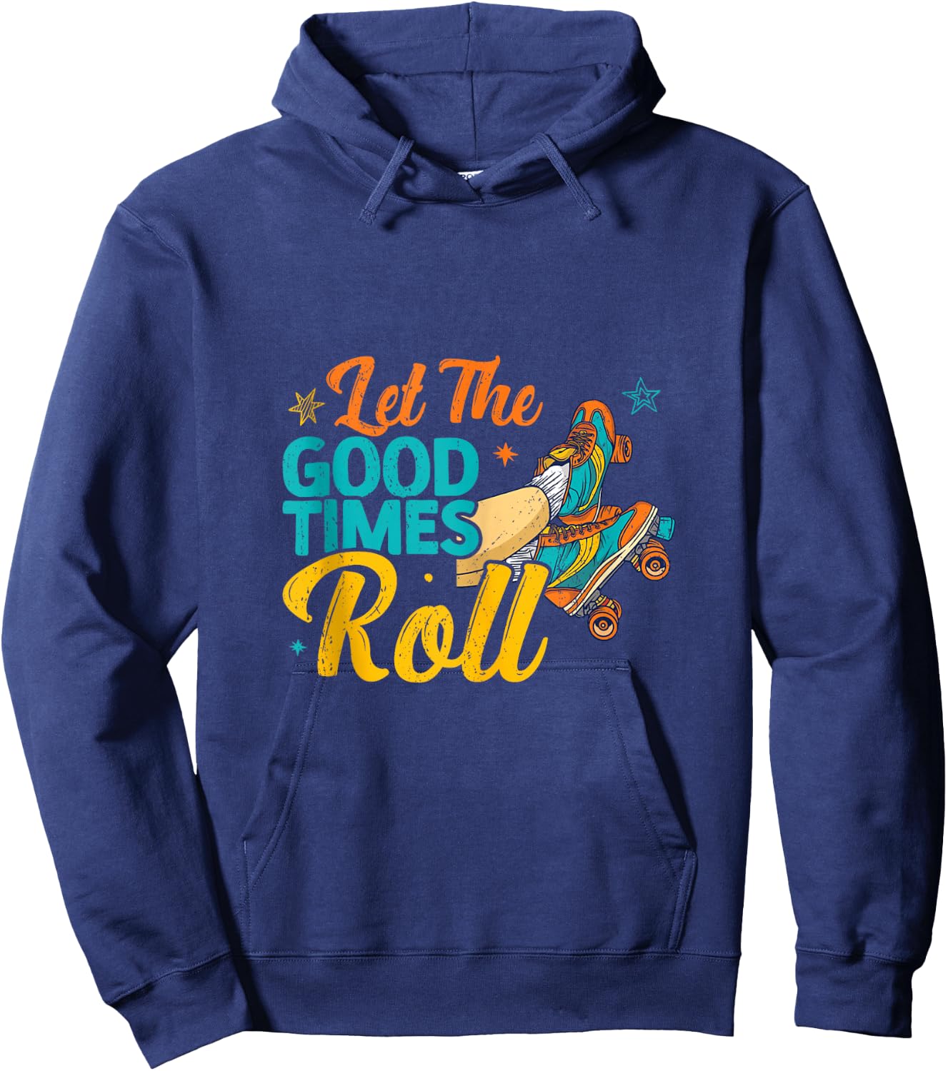 Retro Rollerskates 80's Derby Roller Skating for Teen Girls Hoodie - Hoodie | Navy