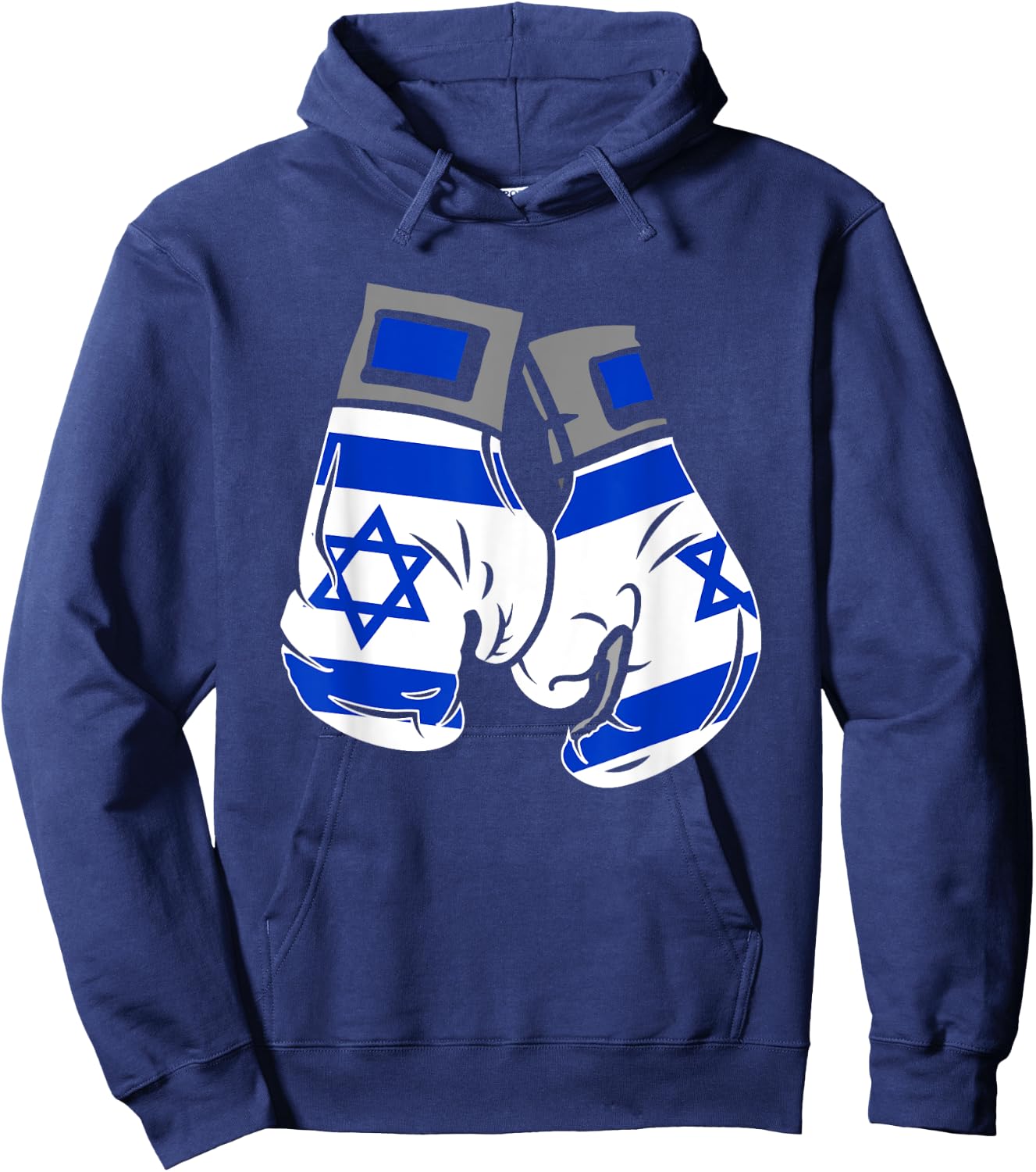 Boxing Glove With The Flag Of Israel Hoodie - Hoodie | Navy