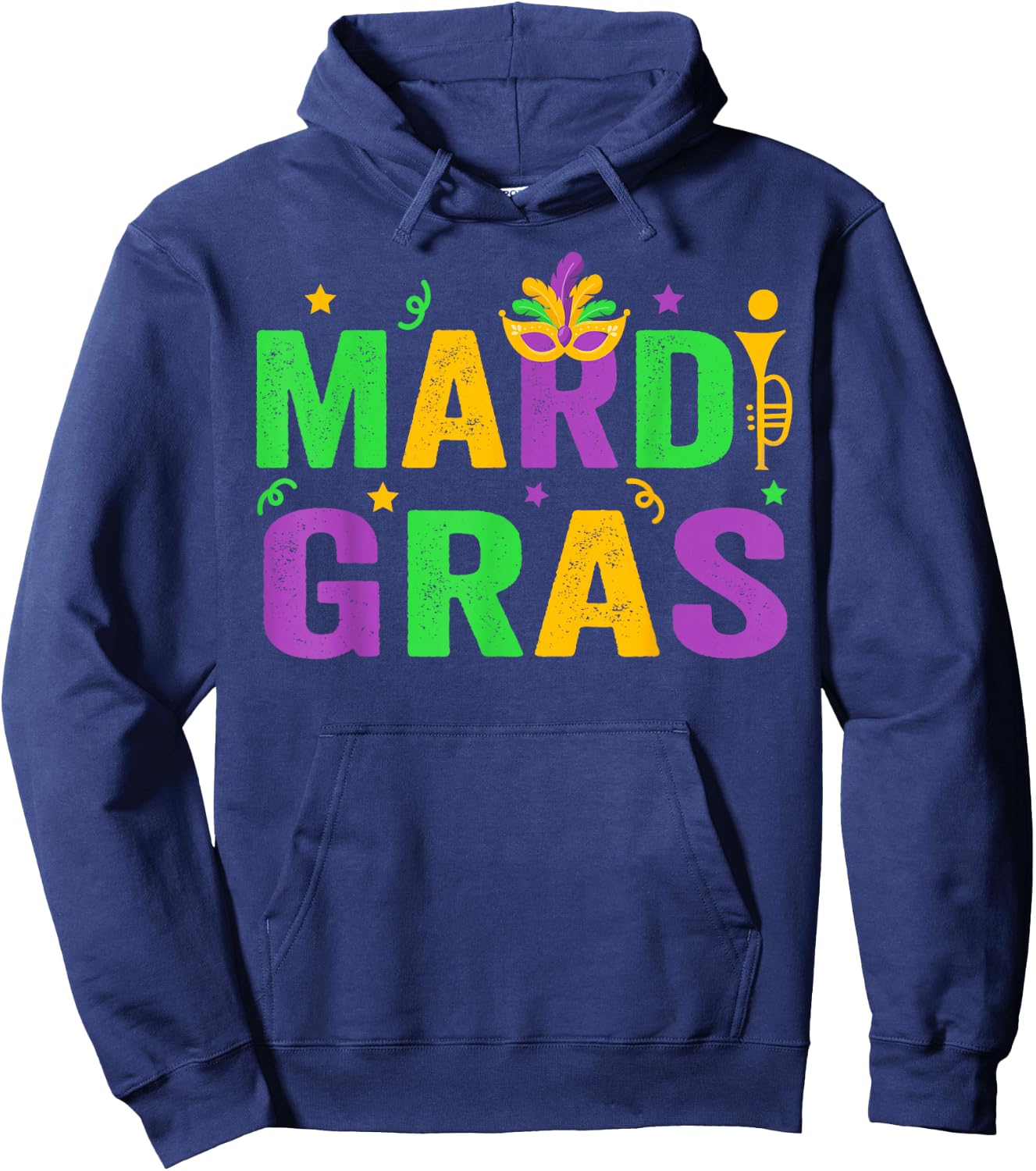 Mardi Gras Shirt Women Men Mardi Gras Kids Mardi Gras Beads Hoodie - Hoodie | Navy