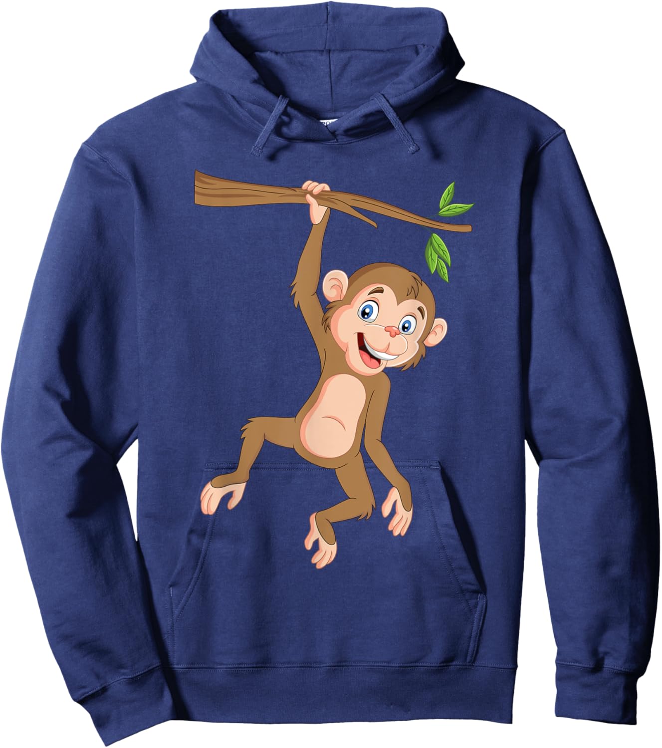 Hanging Monkey - Monkeys Jungle Safari Primate Animal Lover Hoodie - Hoodie | Navy