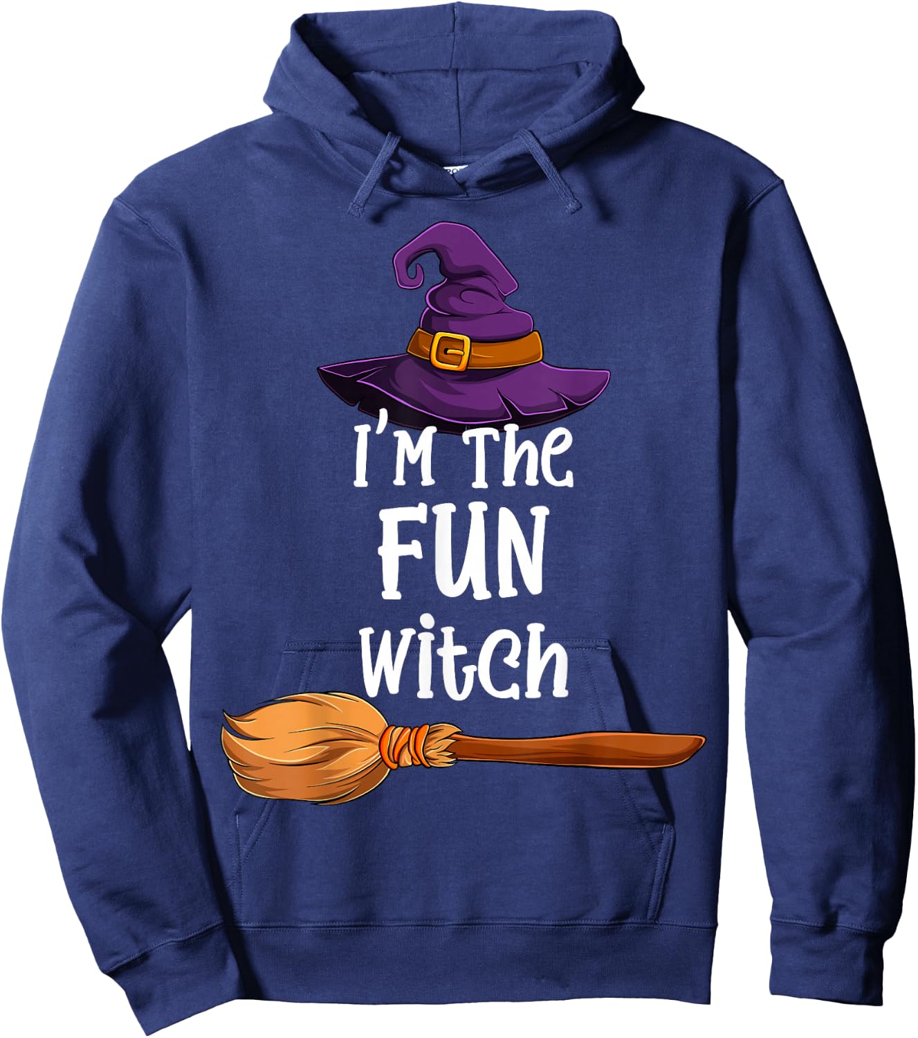 I'm the Fun Witch Halloween Matching Group Costume Hoodie - Hoodie | Navy