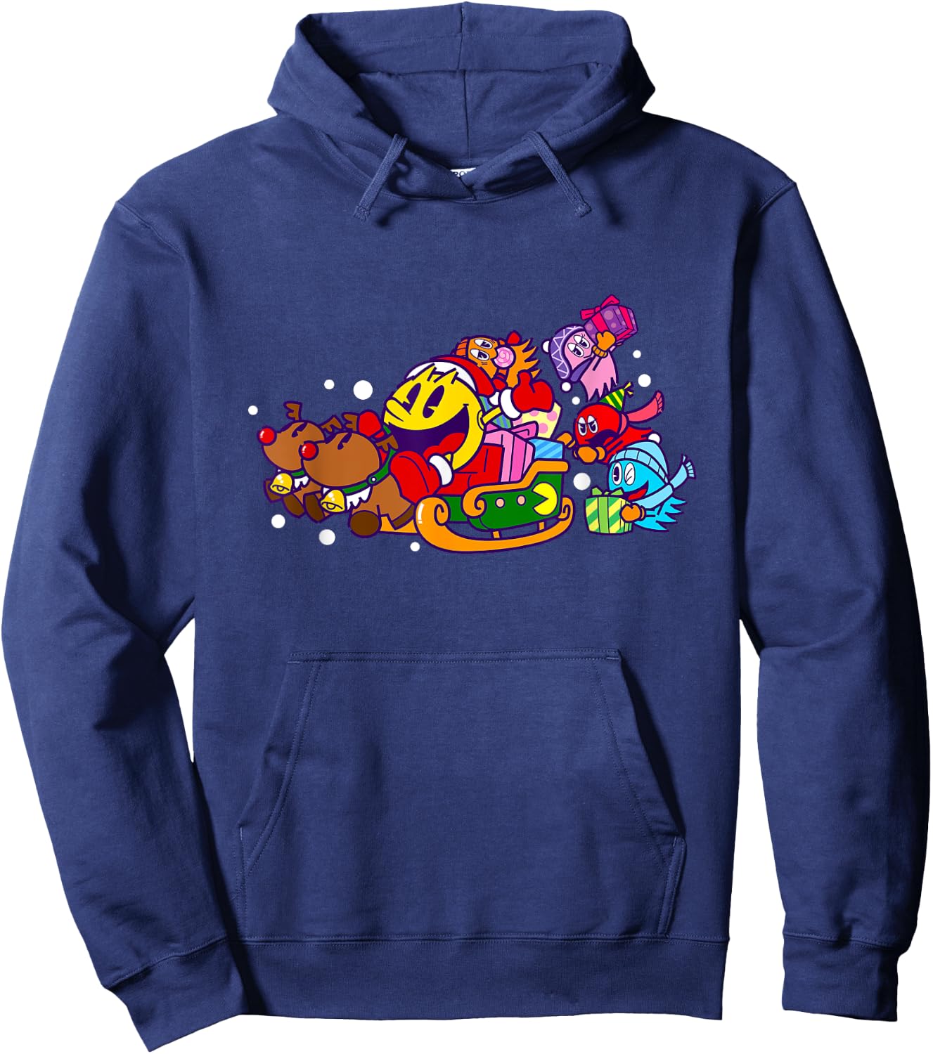 PAC-MAN Holiday 017 Hoodie - Hoodie | Navy