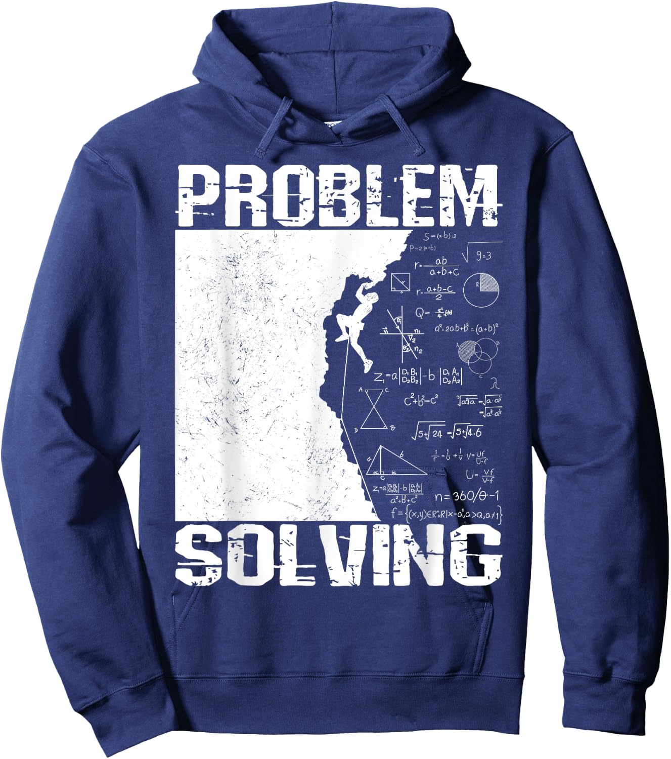 Problem Solving Climber Present - Rock Climbing, Bouldering Hoodie - Hoodie | Navy