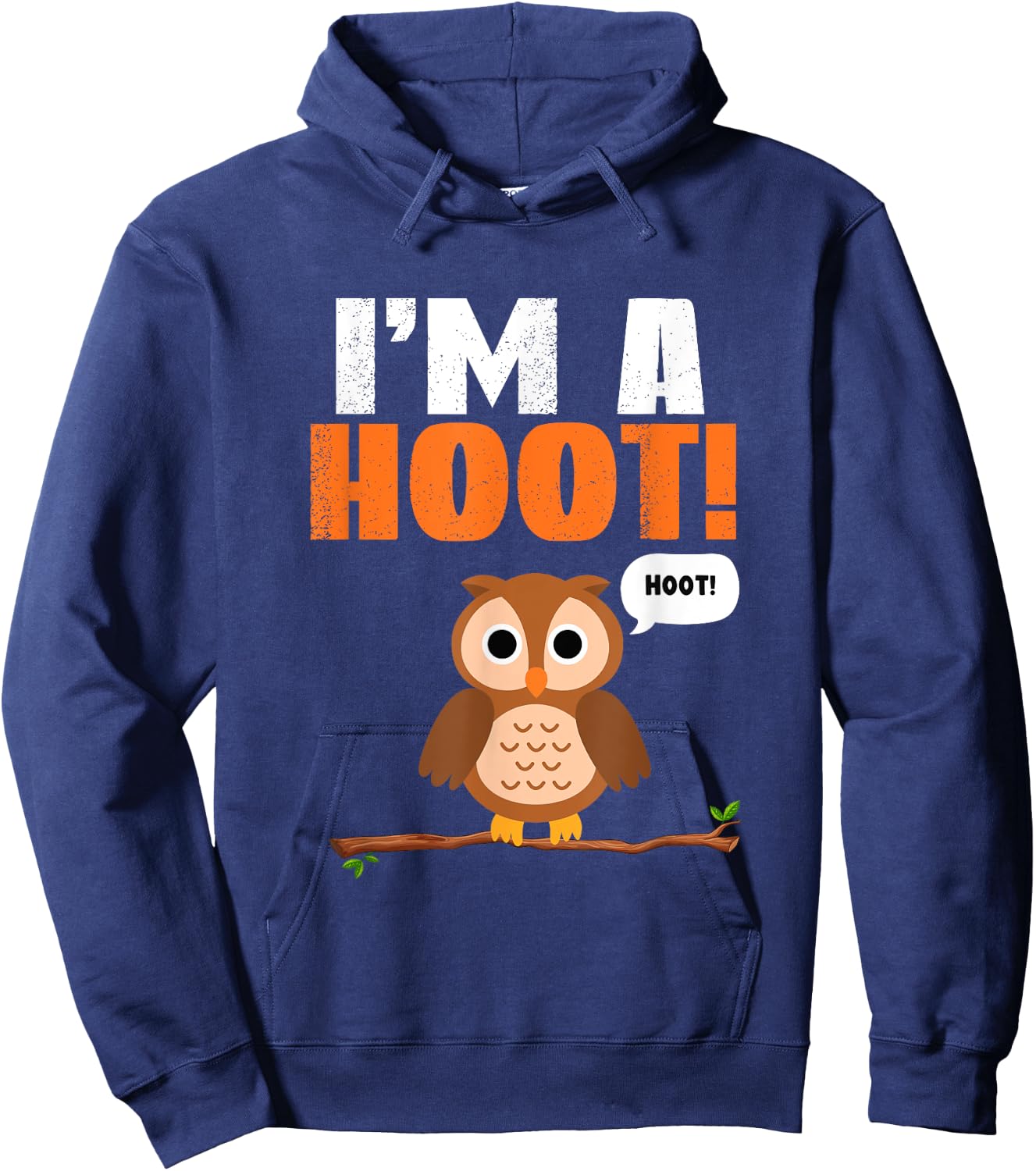 Cor Designs Kids -Adults Hooting Owl Hoodie - Hoodie | Navy