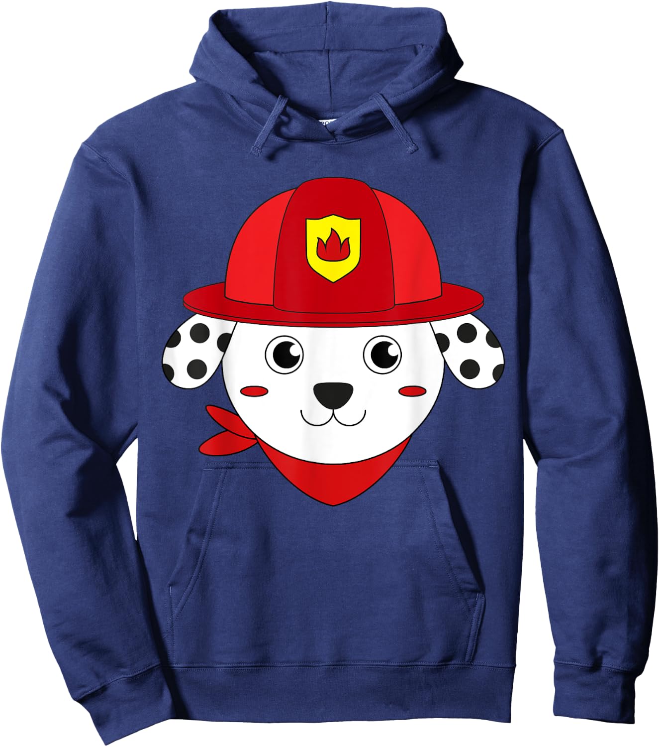 Firefighter Dog Dalmatian Fire Safety Week Fireman Hero Hoodie - Hoodie | Navy