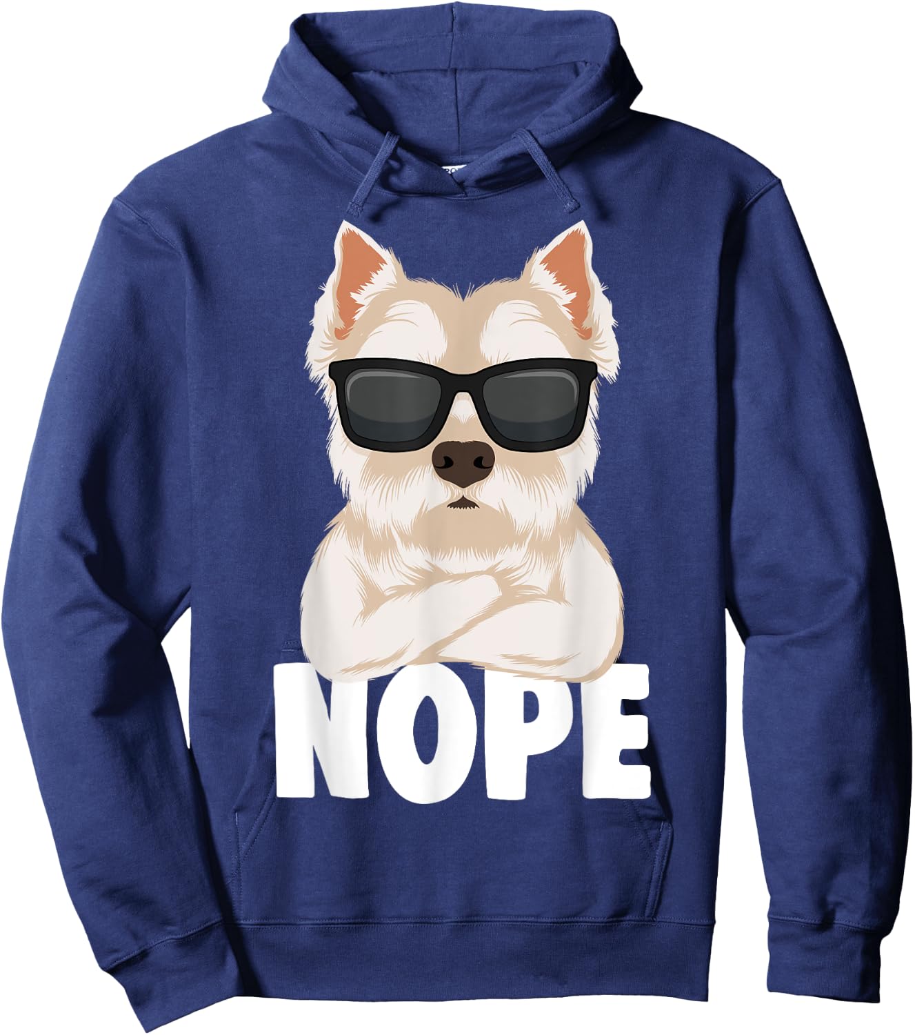 West Highland White Terrier Dog Westie Men Women Girls Kids Hoodie - Hoodie | Navy