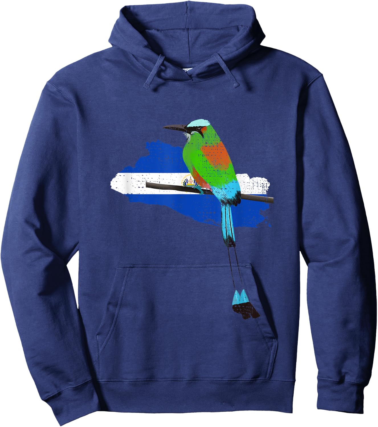 El Salvador Salvadoran Coat Salvadorian Gifts Torogoz Bird Hoodie - Hoodie | Navy
