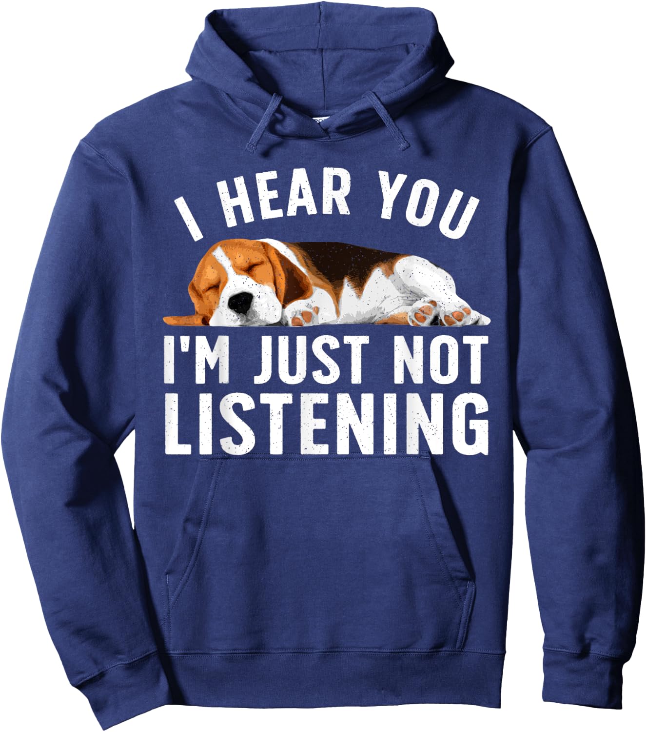 Funny Beagle Design Women Dad Mom Beagle Dog Lovers Hoodie - Hoodie | Navy