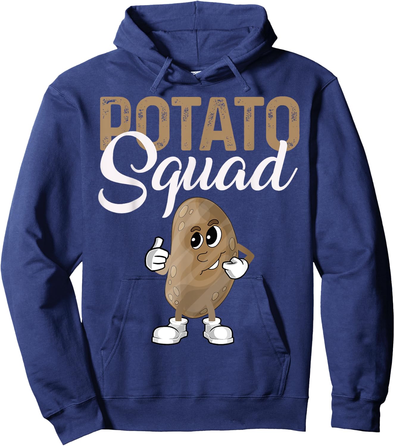 Cool Potato Squad Funny Potato Halloween Costume Vegan Team Hoodie - Hoodie | Navy
