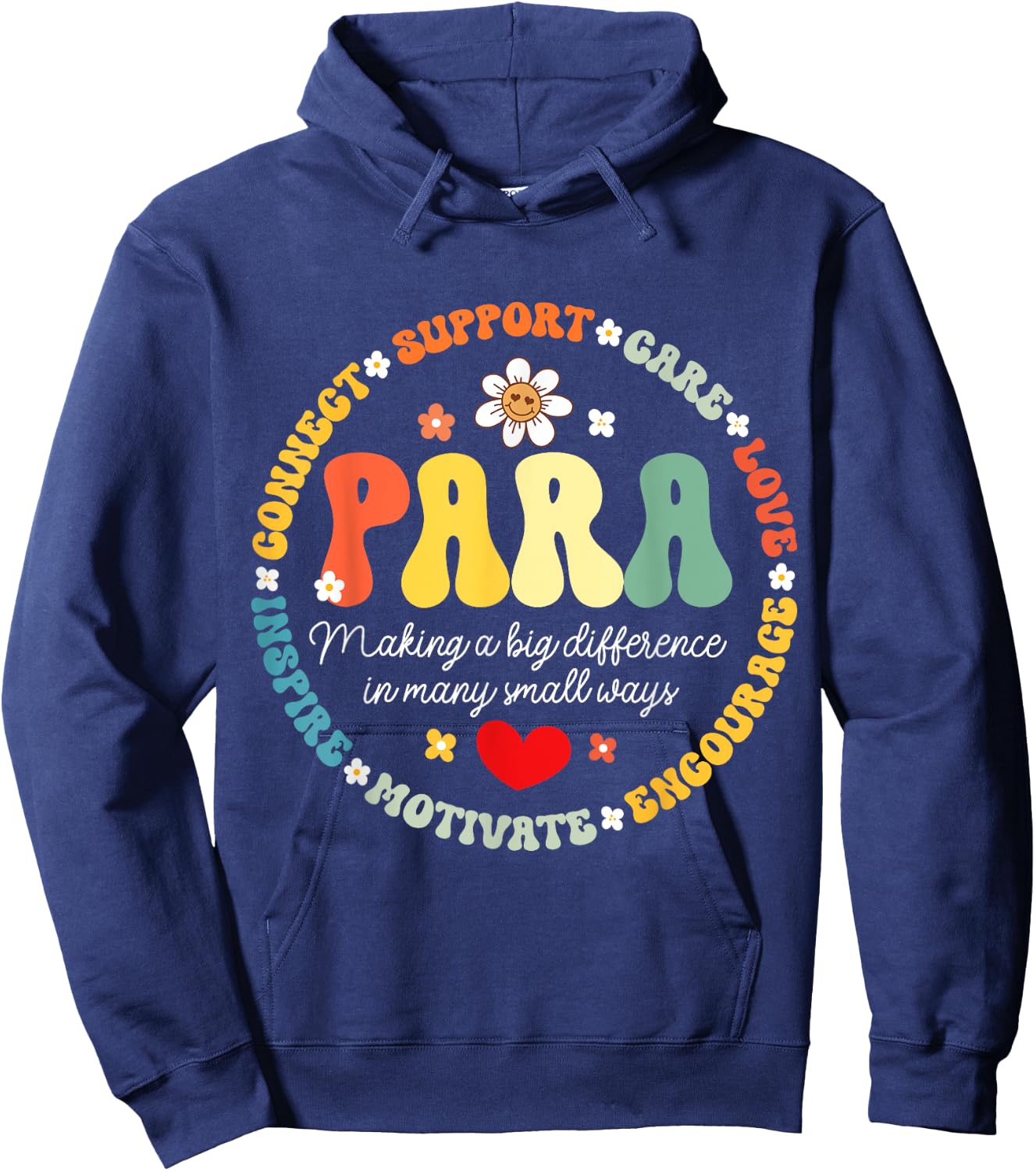 Paras Make It Possible Paraprofessional Teacher Assistant Hoodie - Hoodie | Navy