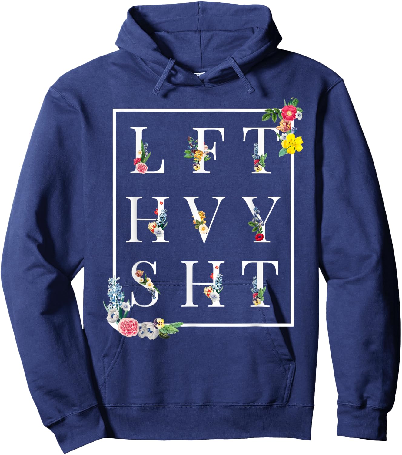 LFT HVY SHT Funny Gym Rat Workout Shirt Powerlifter Hoodie - Hoodie | Navy