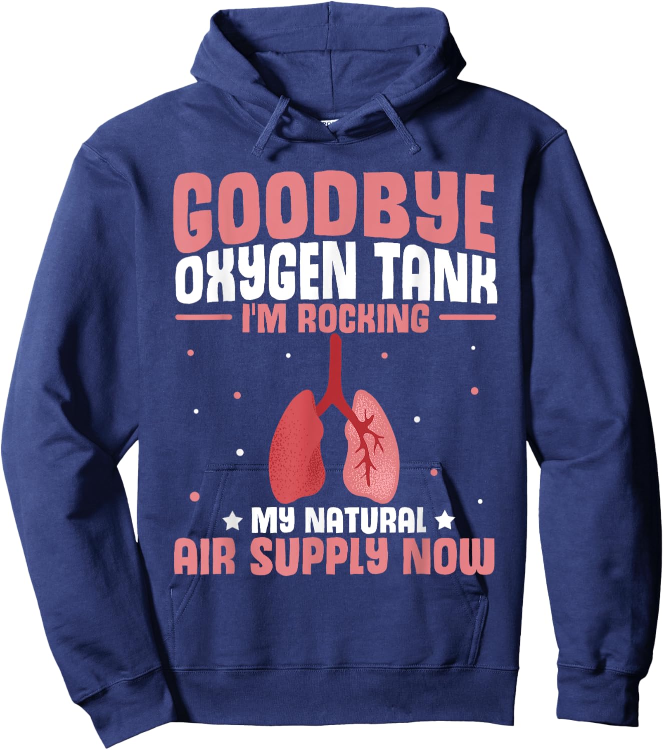 Organ Transplantation | Lung Transplant Survivor Hoodie - Hoodie | Navy