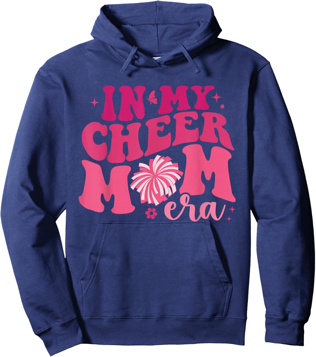 In My Cheer Mom Era Cheerleading Football Cheer Mom Life Hoodie - Hoodie | Navy