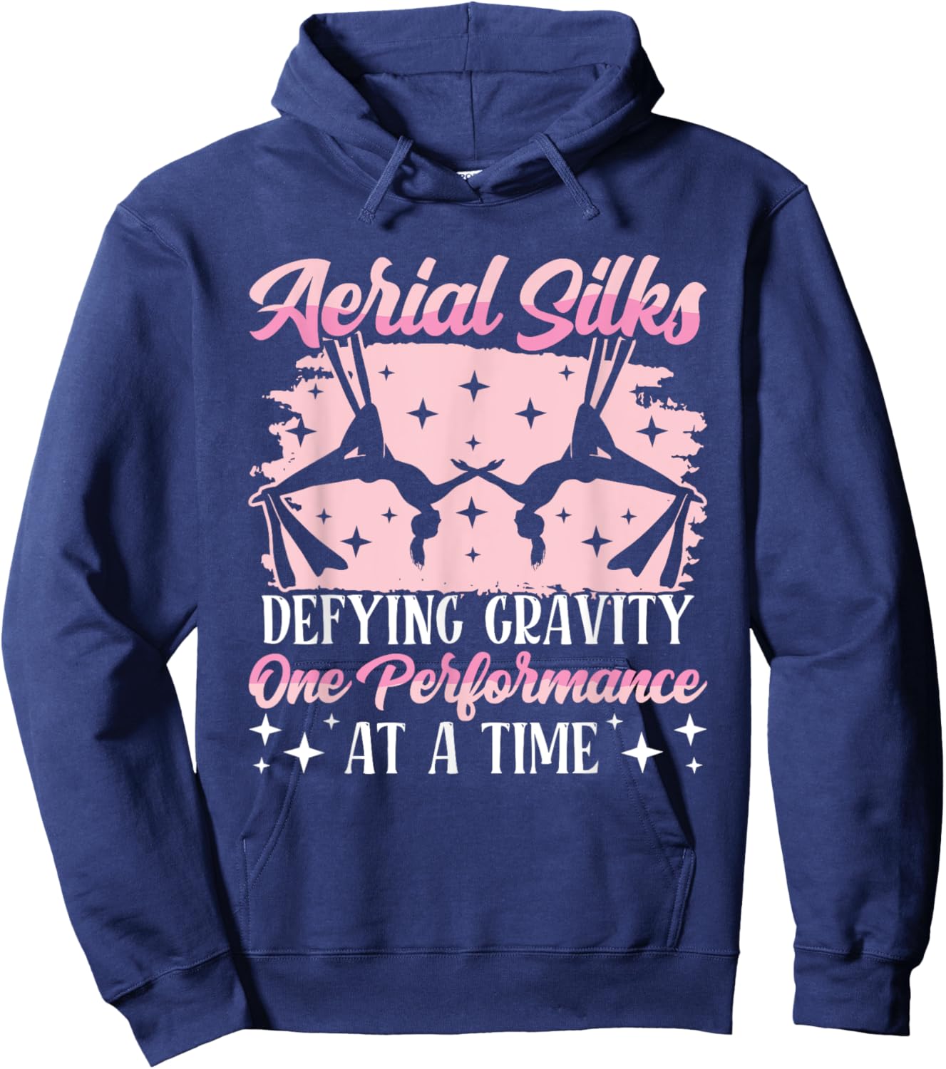 Aerial Silks yoga Defying Gravity Aerialist Aerial Silks Hoodie - Hoodie | Navy