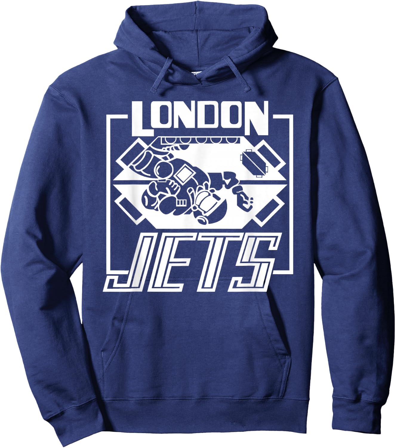 London Jets Zero Gee Football Team Hoodie - Hoodie | Navy