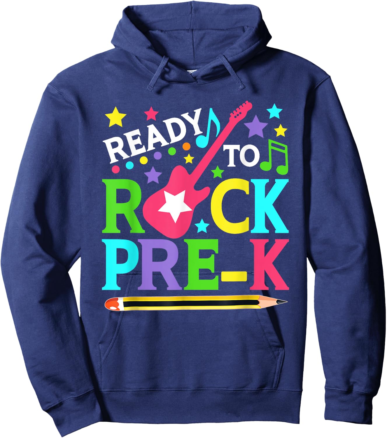 Ready To Rock Pre-k Shirt Back to School Teachers Kids Hoodie - Hoodie | Navy