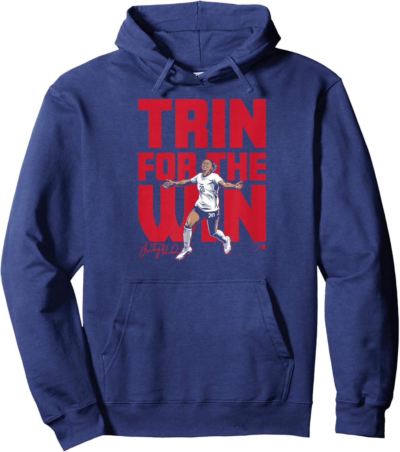 Trinity Rodman - Trin for the Win - USA Women's Soccer Hoodie - Hoodie | Navy