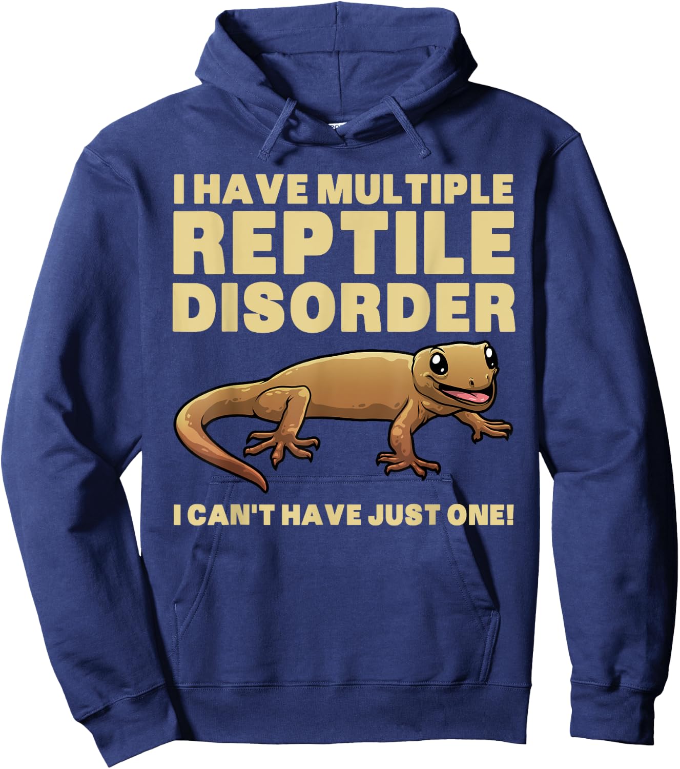 Funny Reptile Women Bearded Dragon Crested Gecko Pet Hoodie - Hoodie | Navy