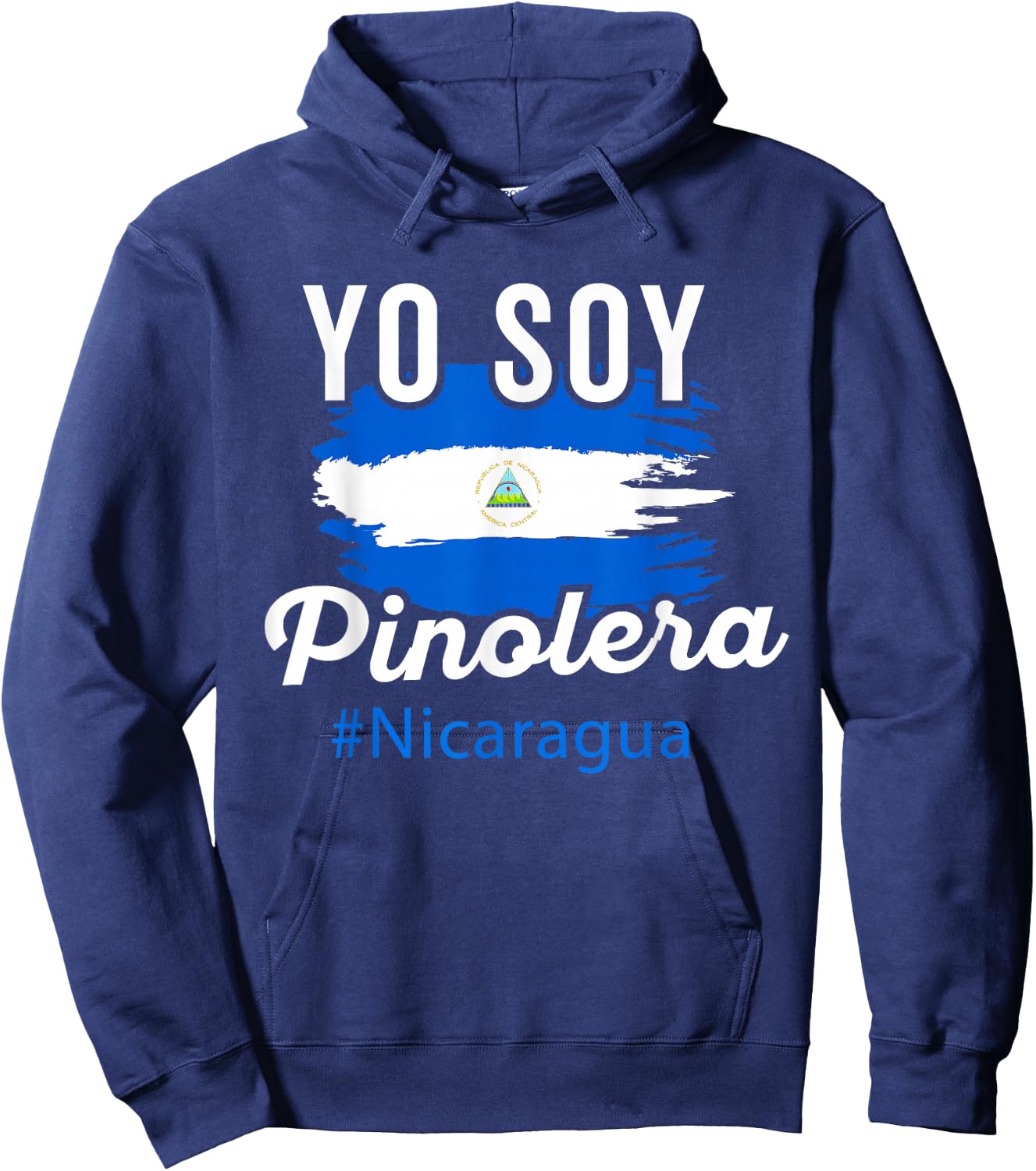 Nicaragua Flag Camiseta Nicaraguan Women Mujer Pinolera Hoodie - Hoodie | Navy
