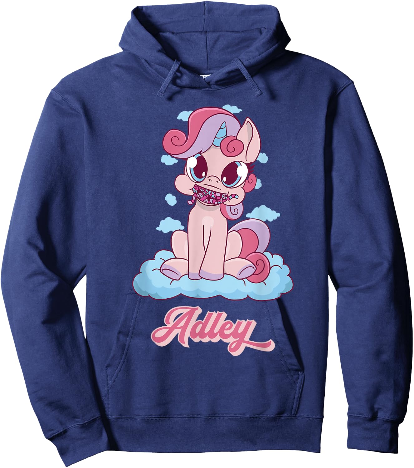 Adley Merch Unicorn Design Hoodie - Hoodie | Navy