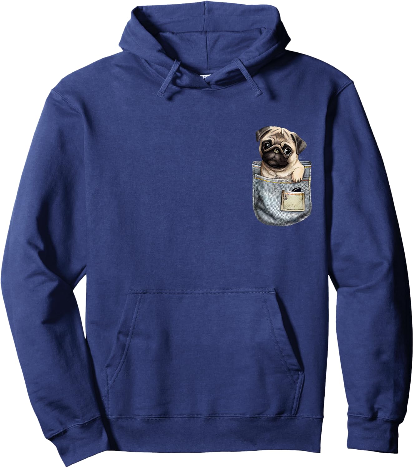 Baby Pug In A Pocket - Dog Breeder Pet Trainer Puppy Lover Women Girls Kids Hoodie - Hoodie | Navy