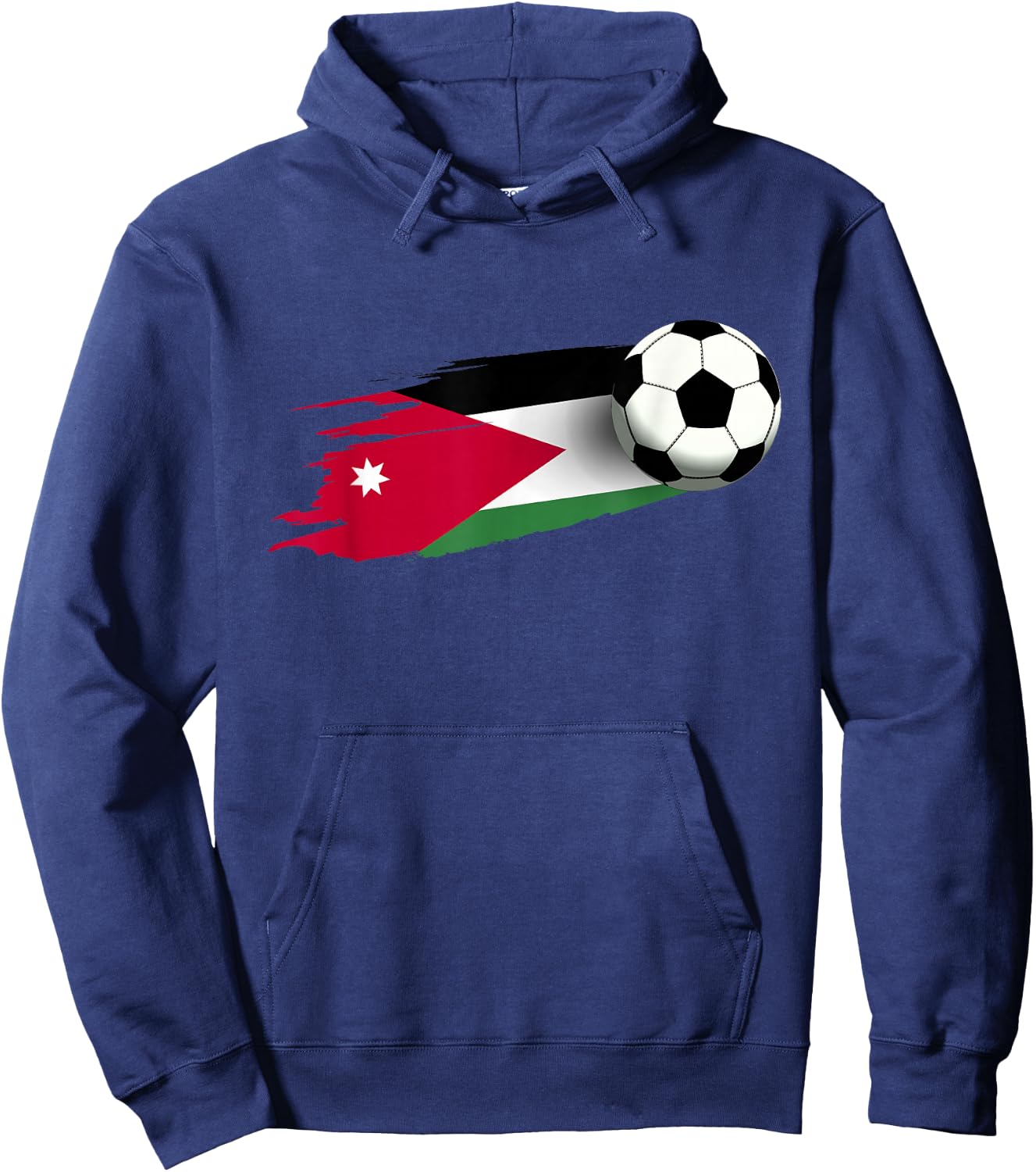 Jordan Flag Jersey Jordanian Soccer Team Jordanian Hoodie - Hoodie | Navy