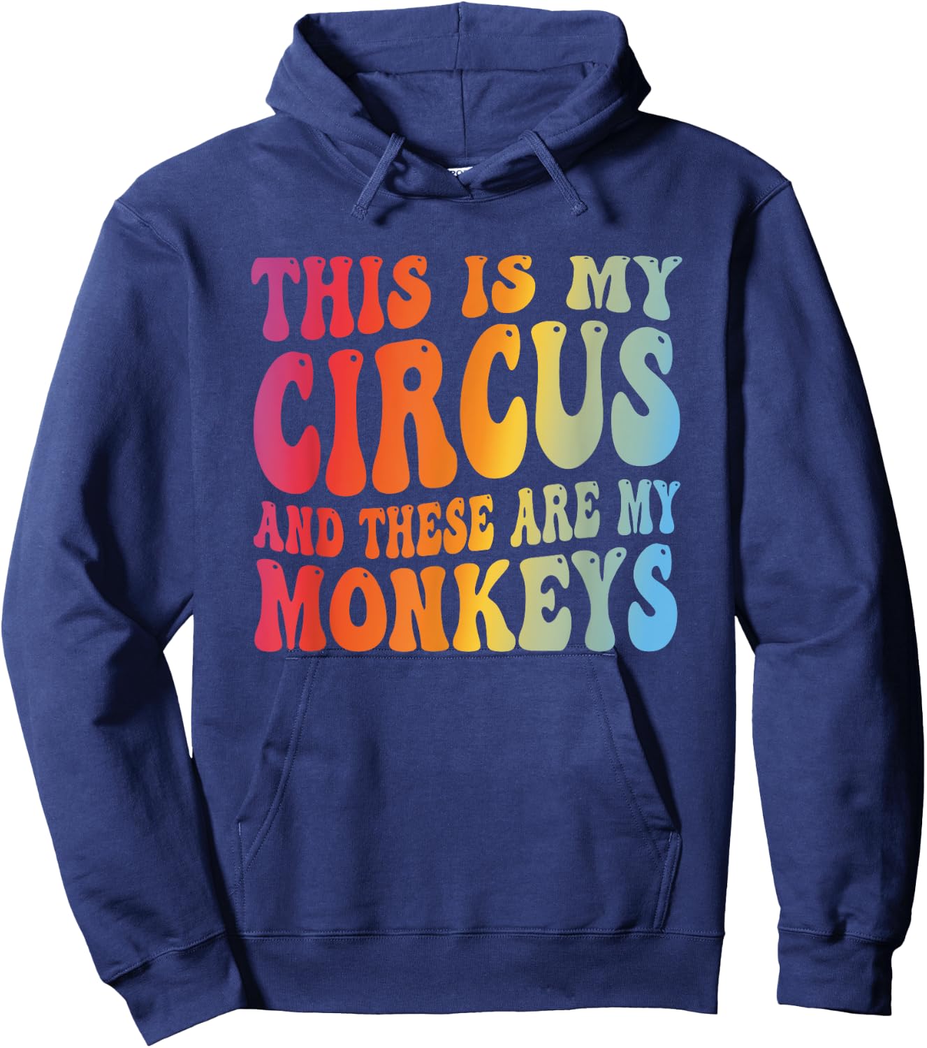 Funny Teacher This Is My Circus And These Are My Monkeys Hoodie - Hoodie | Navy