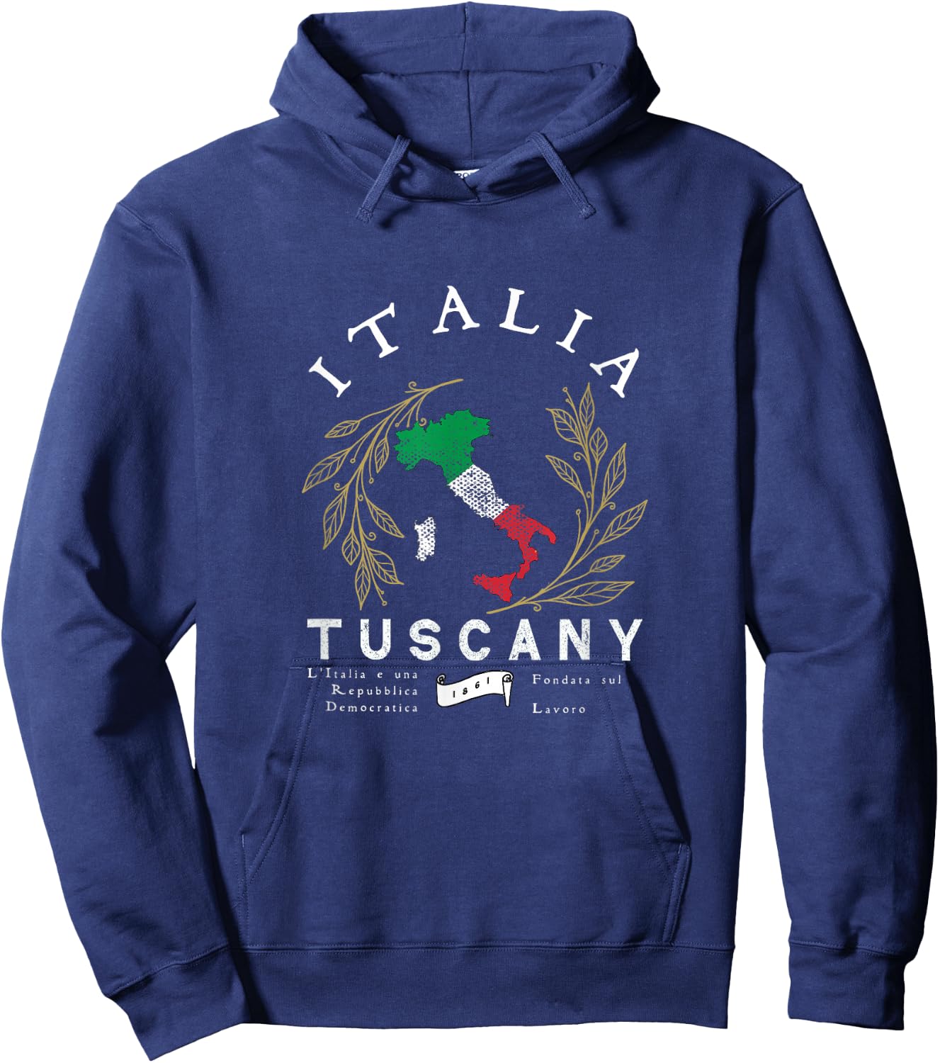 Tuscany Italy Vacation Souvenir Hoodie - Hoodie | Navy