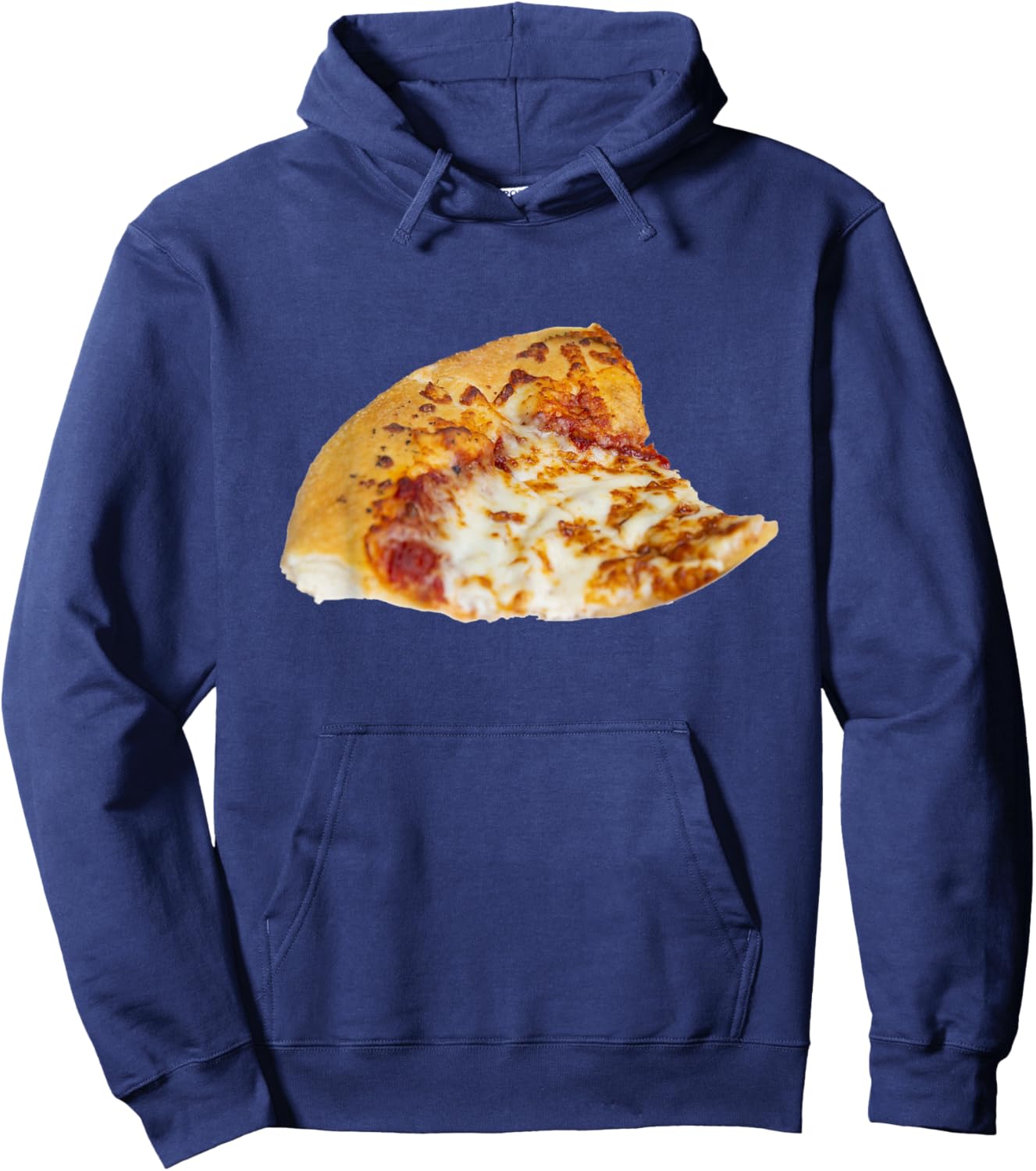 Cheese Pizza Slice Hoodie - Hoodie | Navy