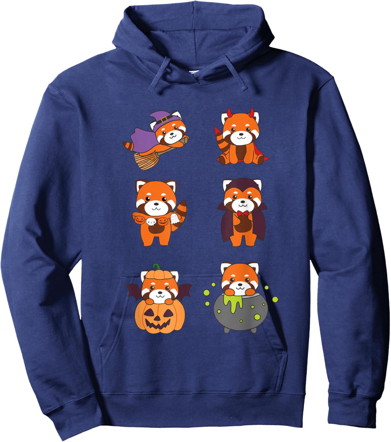 Red Panda Halloween Costume Red Pandas Halloween Hoodie - Hoodie | Navy