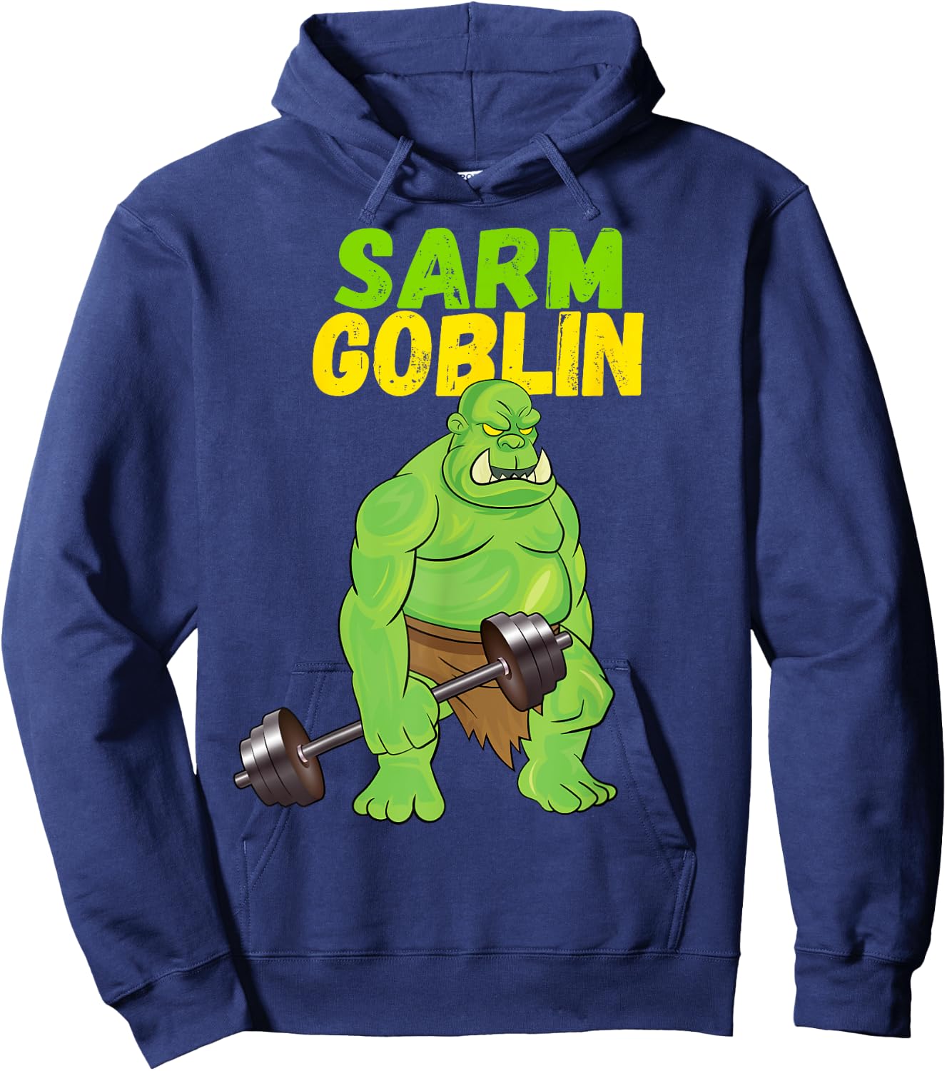 Sarm Goblin Funny Body Building Gym Muscles Workout Hoodie - Hoodie | Navy