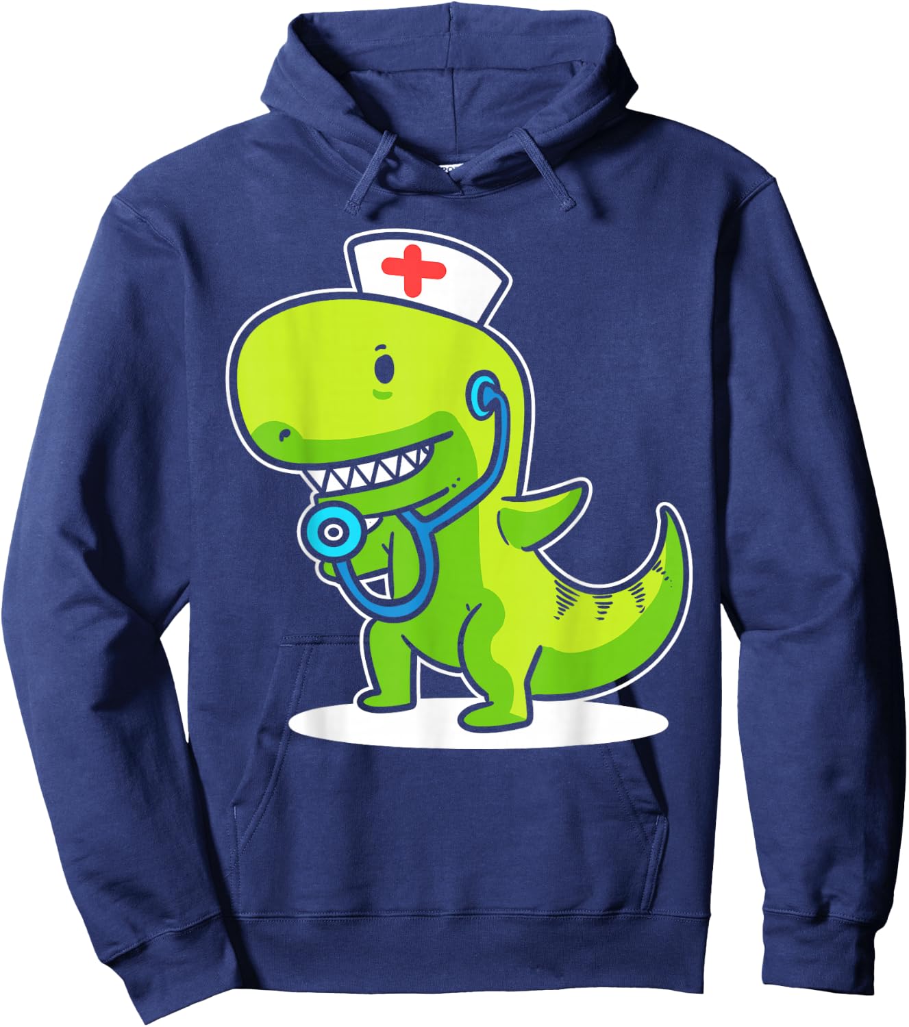 T-rex Nurse Pediatric Nurse Hoodie - Hoodie | Navy