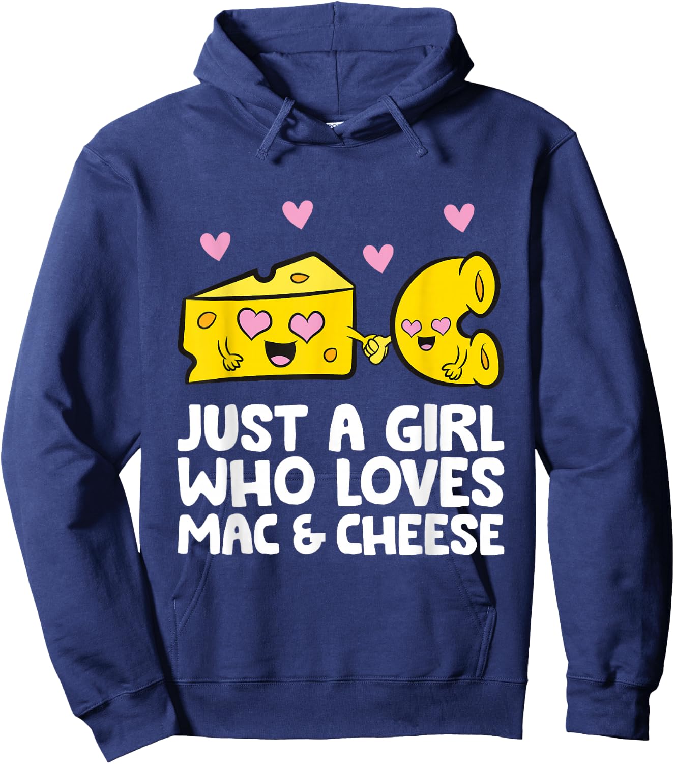Just A Girl Who Loves Mac & Cheese Mac And Cheese Hoodie - Hoodie | Navy